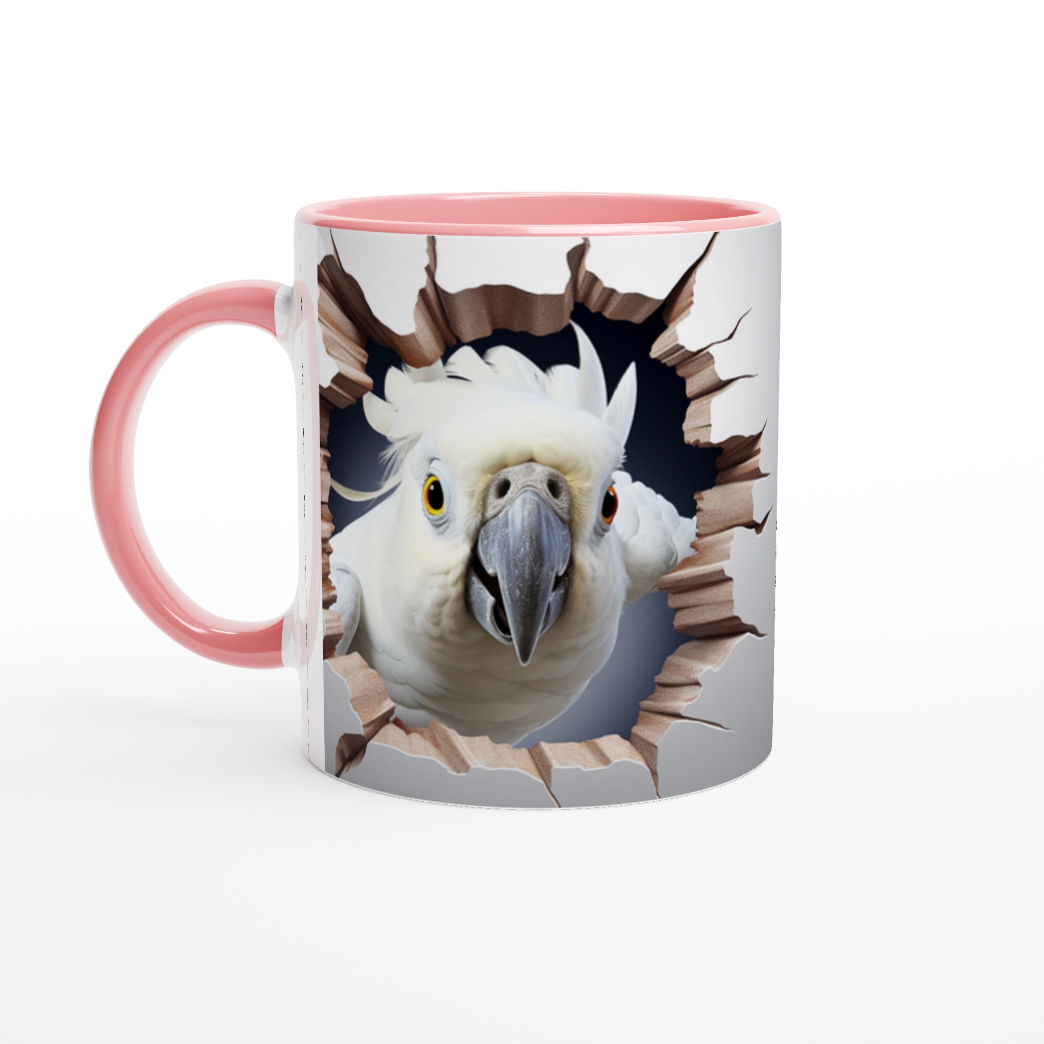 Nyfiken Kakadua Keramisk Mugg – Unikt 3D-motiv som Sticker Ut & Finns i Olika Färger 6 24a54946-f757-4a85-a62a-338d34c064c5