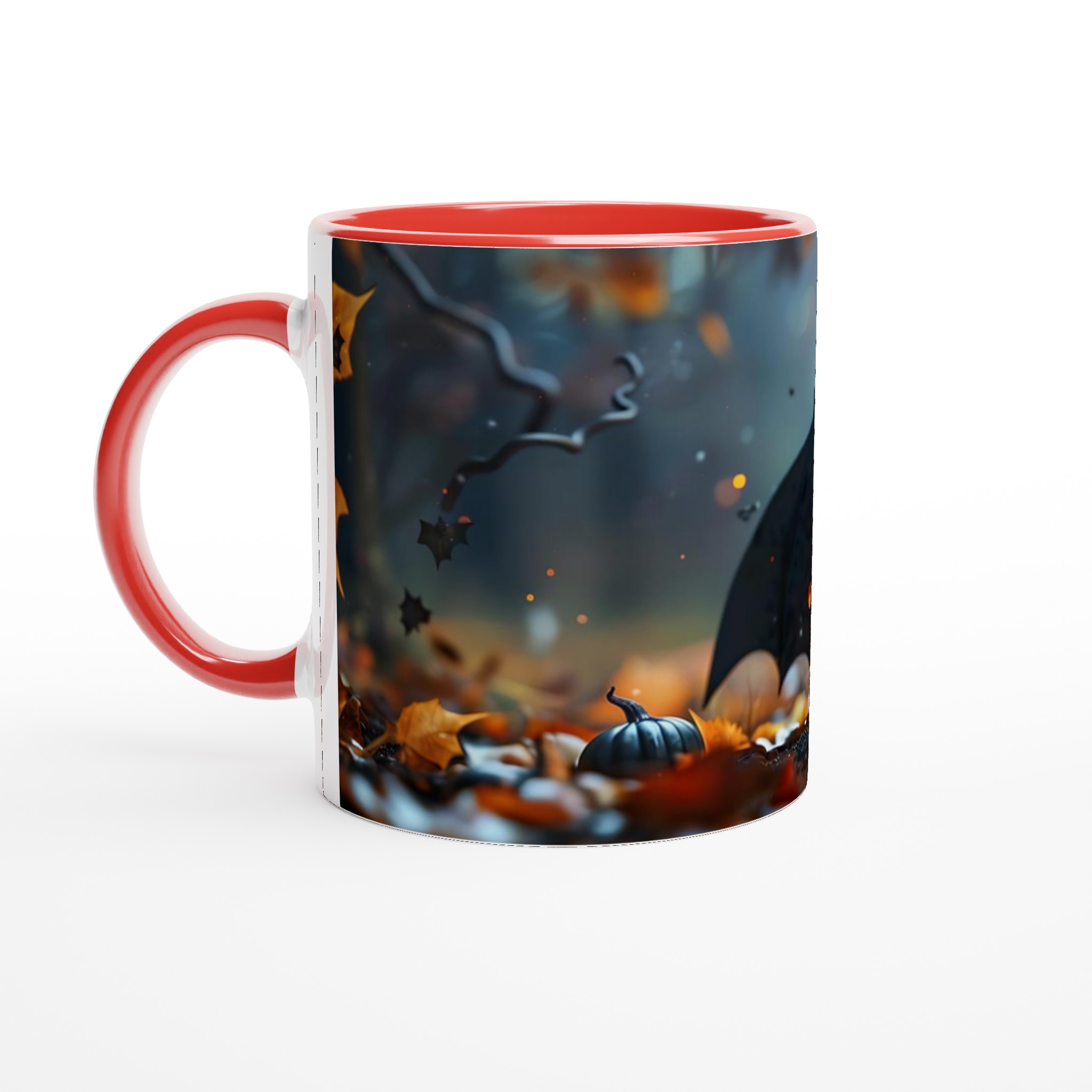 Söt Fladdermus & Lysande Pumpa – 11oz Keramisk Mugg för Halloween och mysiga höstkvällar 5 250425b0-6864-4b2d-a83c-94bb1e135b80