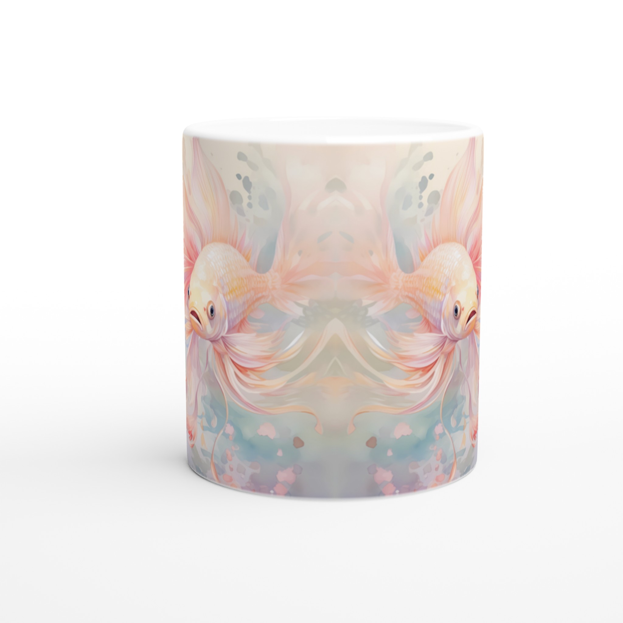 Zen Guldfisk Mugg – Drömlik Akvarell Keramikmugg i Valfri Färg, 11 oz 8 2504aa51-3799-4034-ae90-7906834370ee
