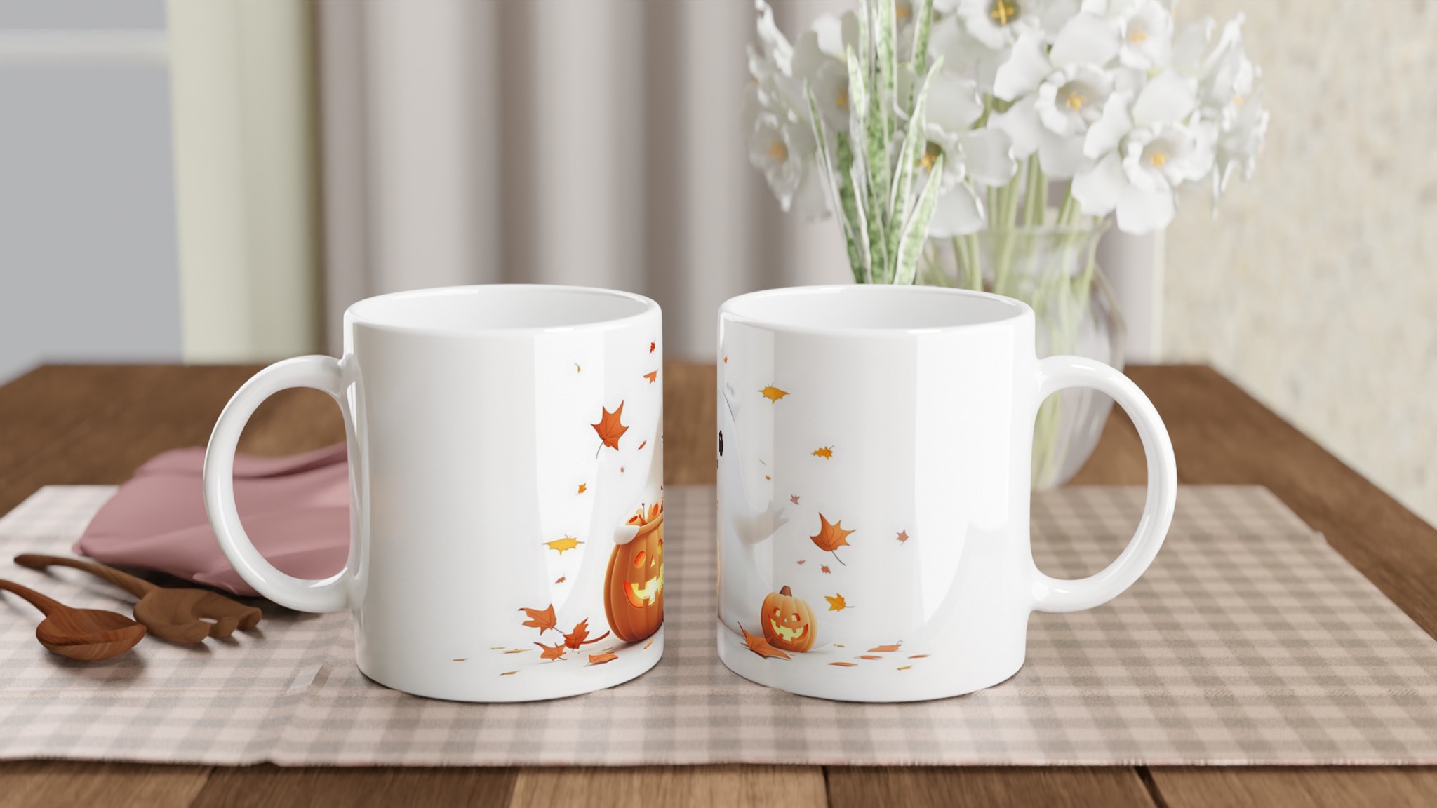 Bus eller Godis Spökmugg – Personlig 11oz Keramisk Mugg för Roliga Halloweenfiranden i ditt val av sju färger! 11 251d3025-e919-456e-baea-65286f4d460a