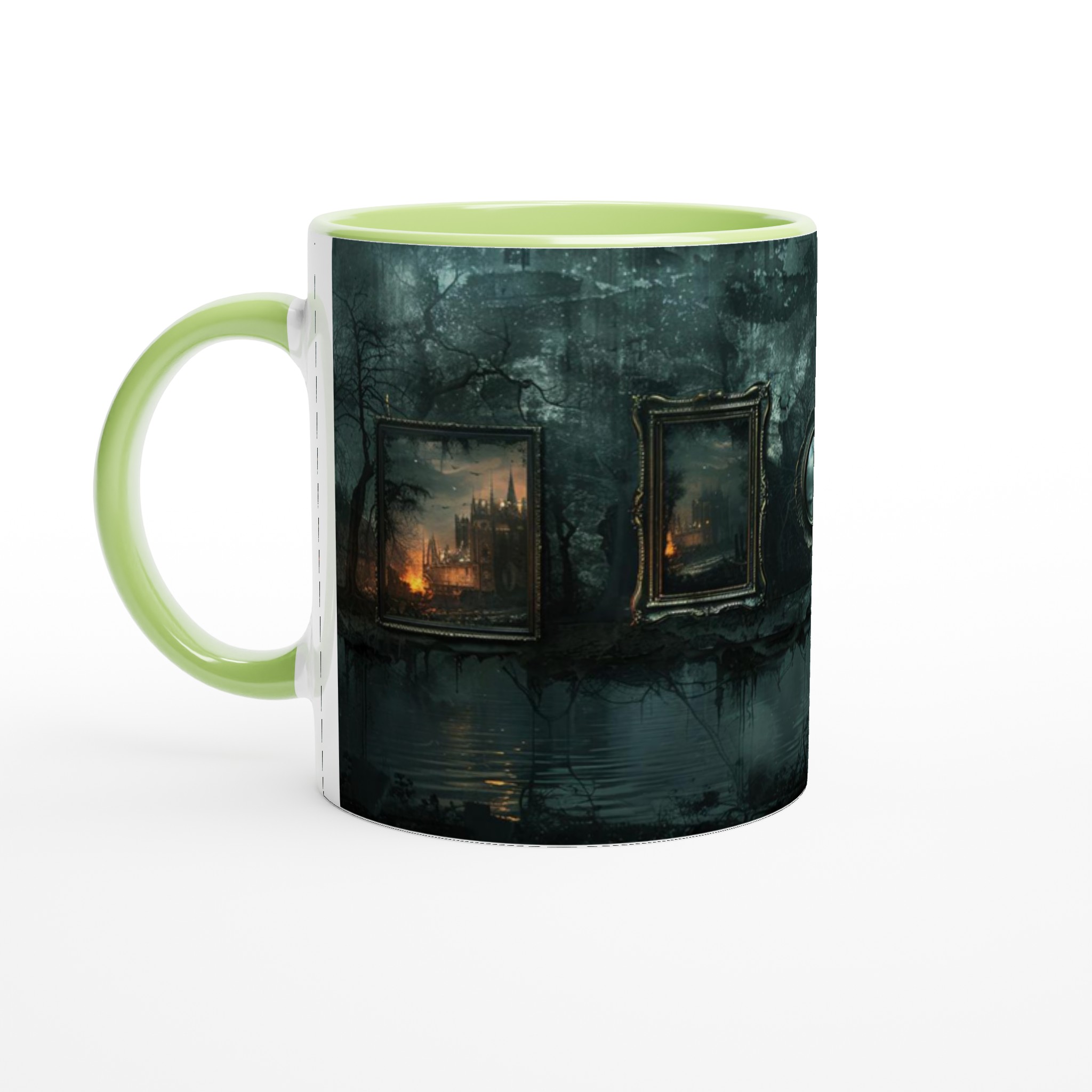 Vit 11oz Keramisk Mugg i Valfri Färg med Mörk, Mystisk Gotisk Stämning 3 255e8961-09a7-460f-9f4c-3d7274a9ab4c