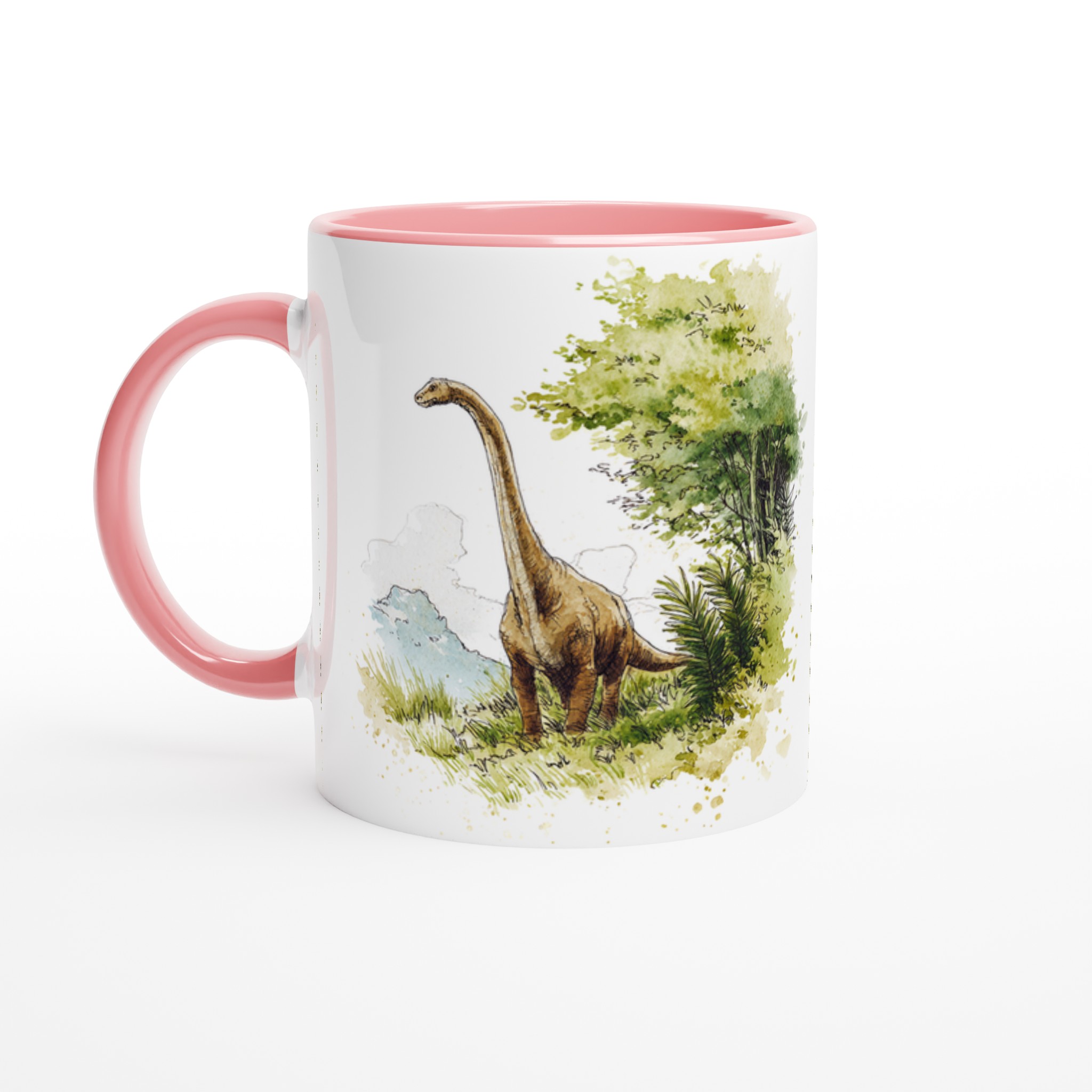 Brontosaurus Vattenfärg Mugg - Geologisk Charm i Sju Färger 6 25723199-02ee-4404-9b70-1079e821f362