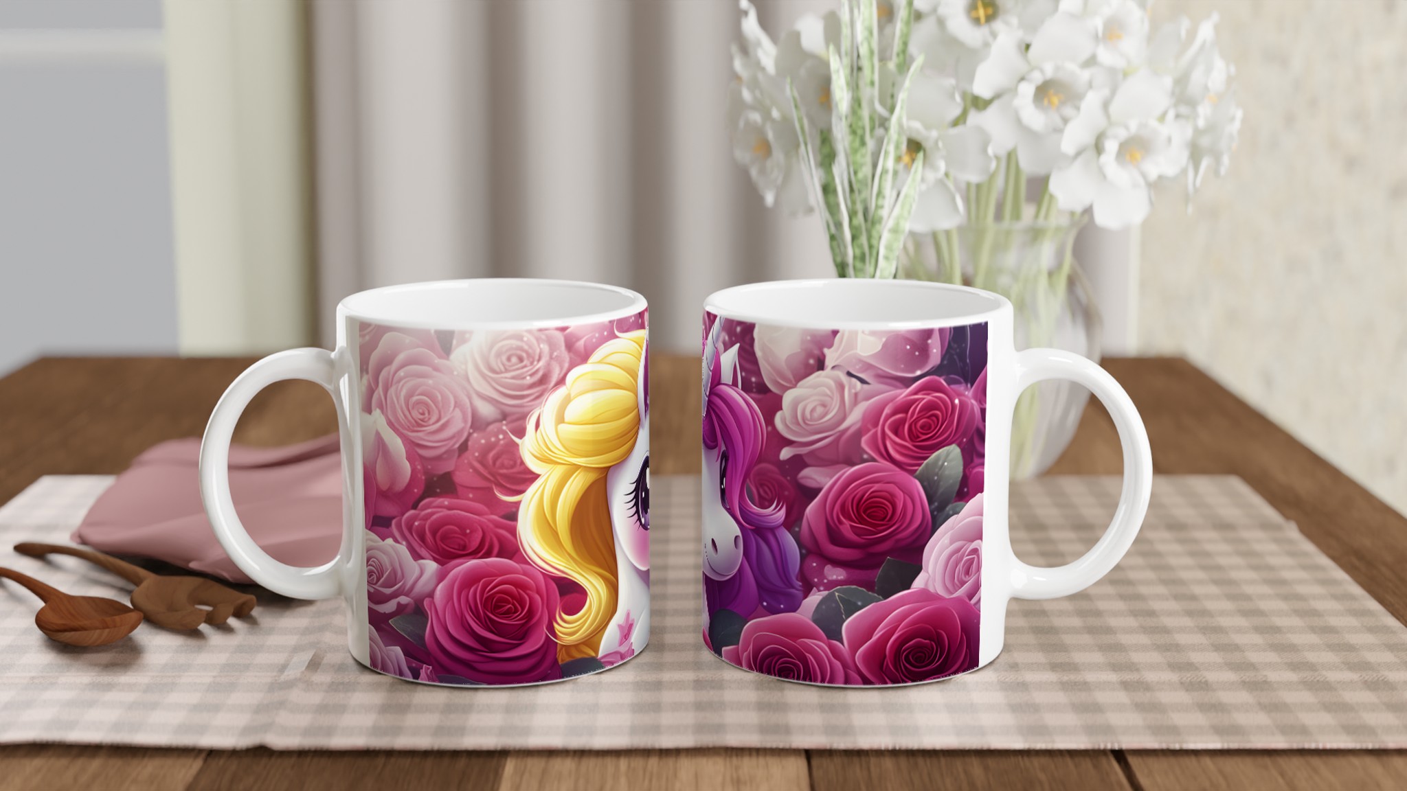 Magisk Enhörningsmugg med Rosor – 11oz Keramikmugg i din Favoritfärg 10 25b94929-db9b-4834-a9b8-7ce9fd6f9d52