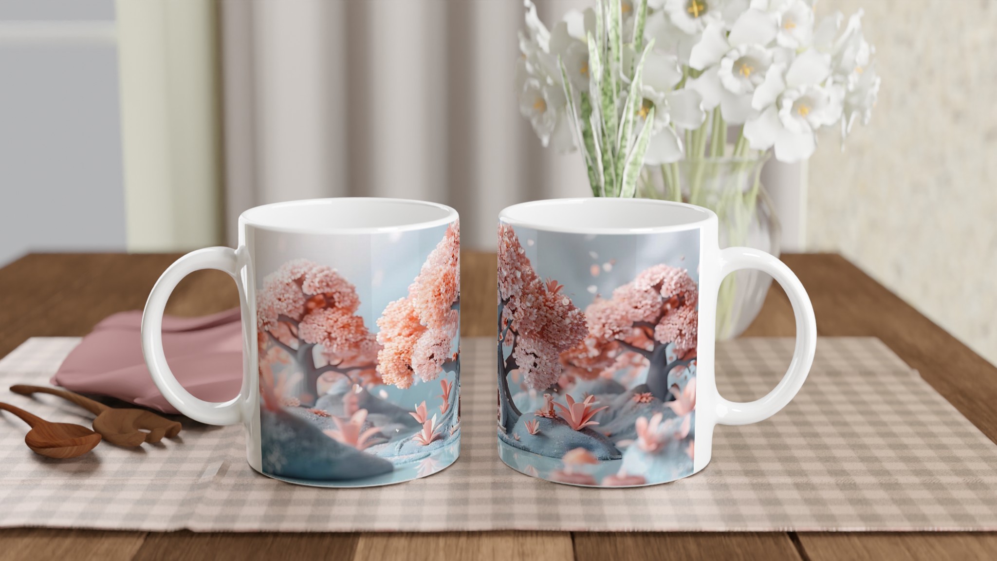 Förtrollad Trädgård: 11oz Keramisk Mugg för Magiska Morgnar – Välj bland 7 Färger! 10 25eb5106-295b-415b-bddb-4c482a0db61c