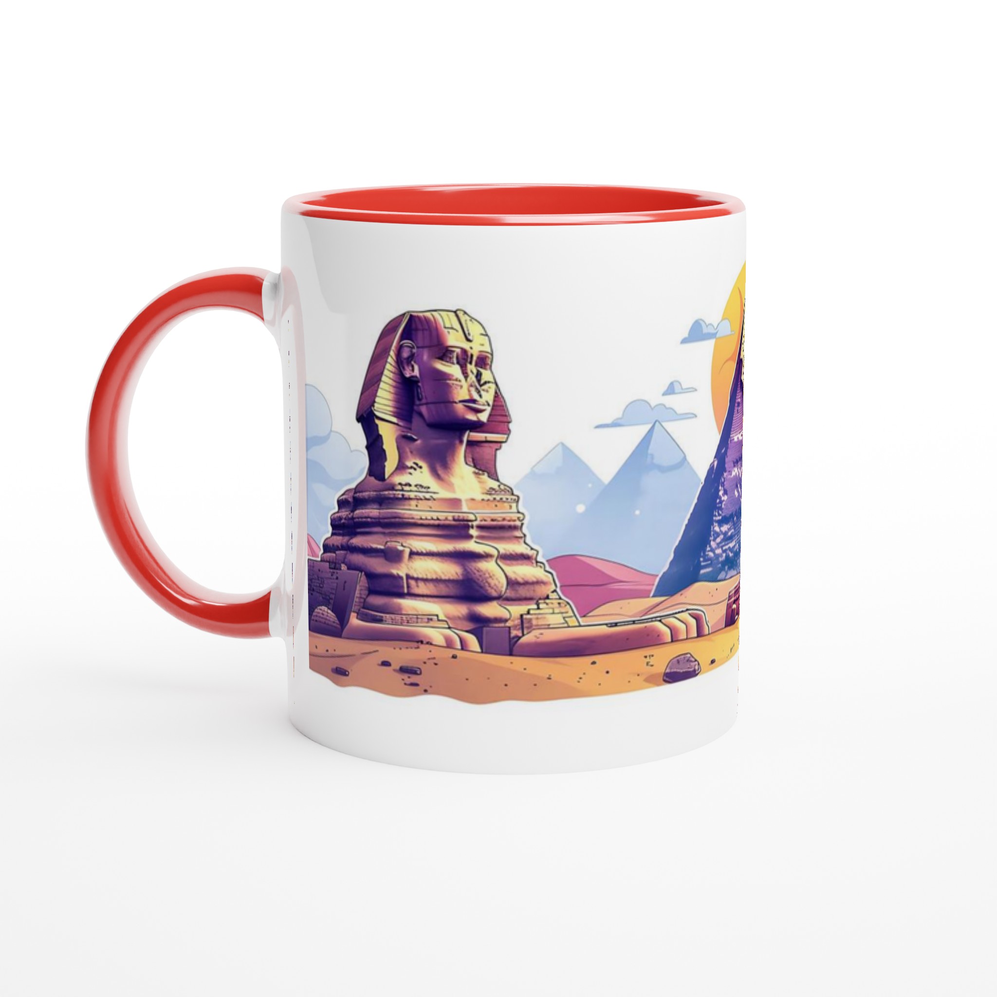 Egyptisk Pyramider & Sfinx Mugg – Färgstark Keramikmugg för Historieälskaren, Välj bland 7 Livfulla Färger 2 2674244a-bf59-470c-a6d8-11e2866fcff3
