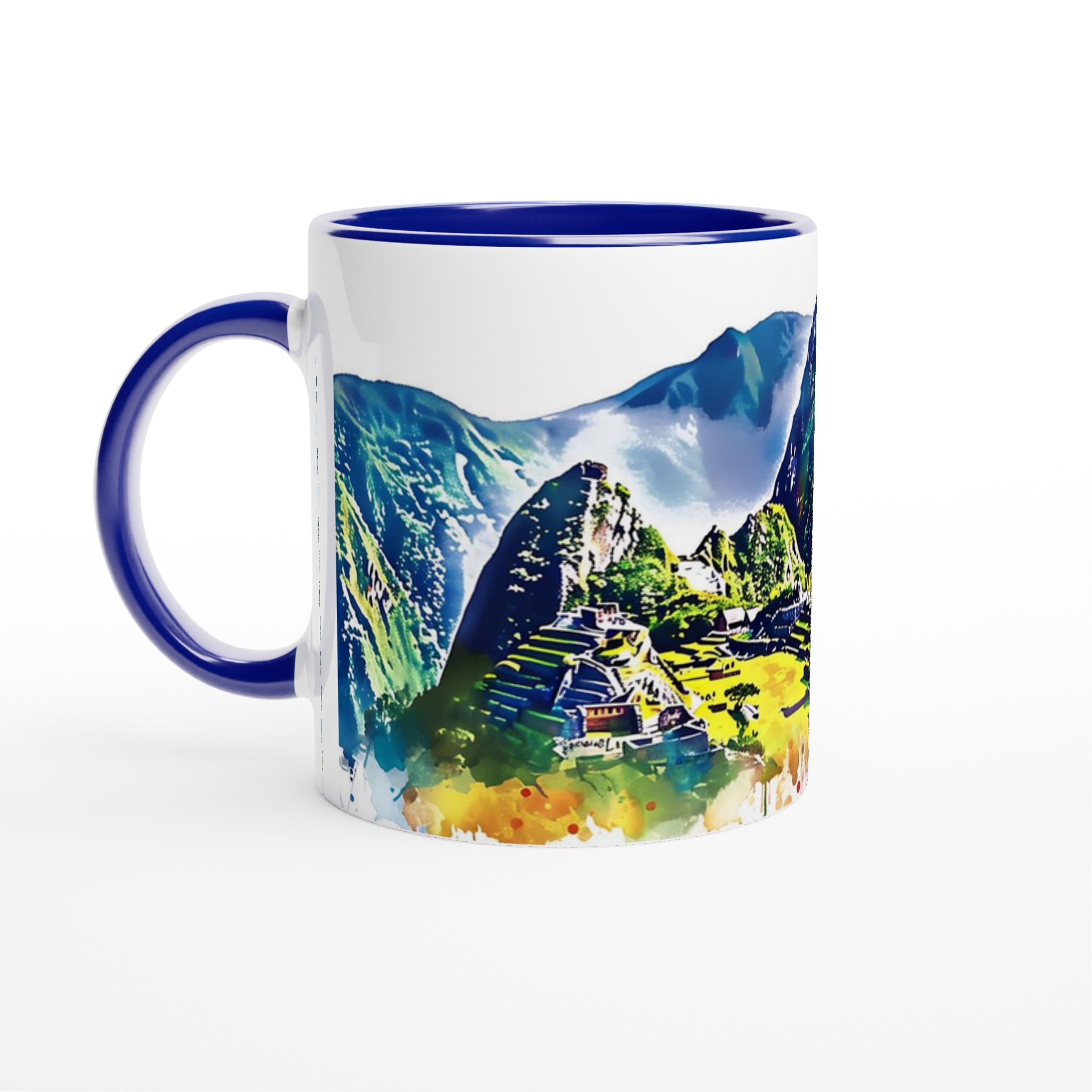 Machu Picchu Akvarell Mugg – Färgsprakande Reseupplevelse i Keramik, Välj Din Favoritfärg! 4 26b518a5-29c2-49bd-859a-d6f1b6316e49