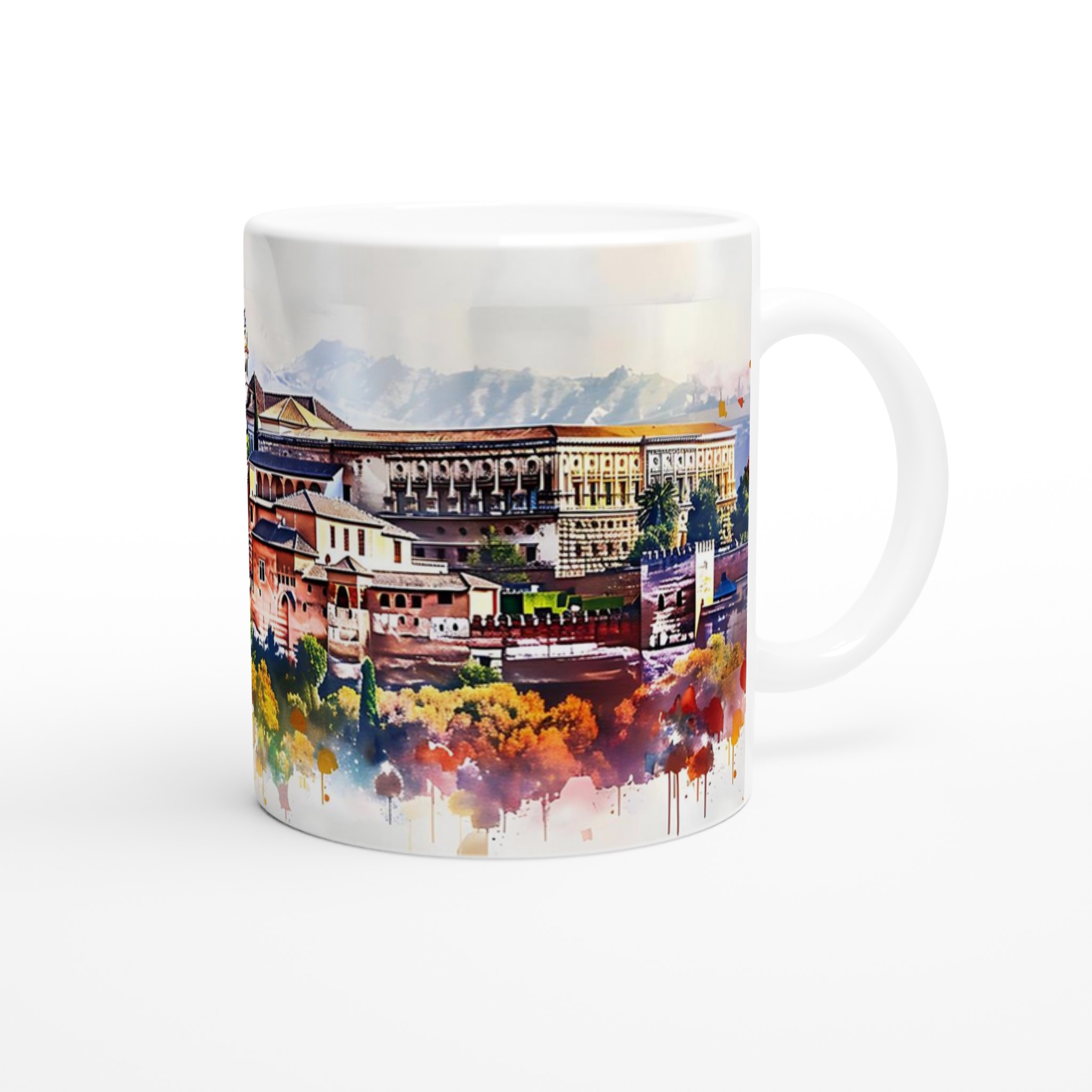 Alhambra Akvarell Mugg - Historisk Charm i Vibrerande Färg, Välj Bland 7 Keramiska Nyanser 9 26bb5a5e-1d6c-41e0-8864-2bed344ab0e1
