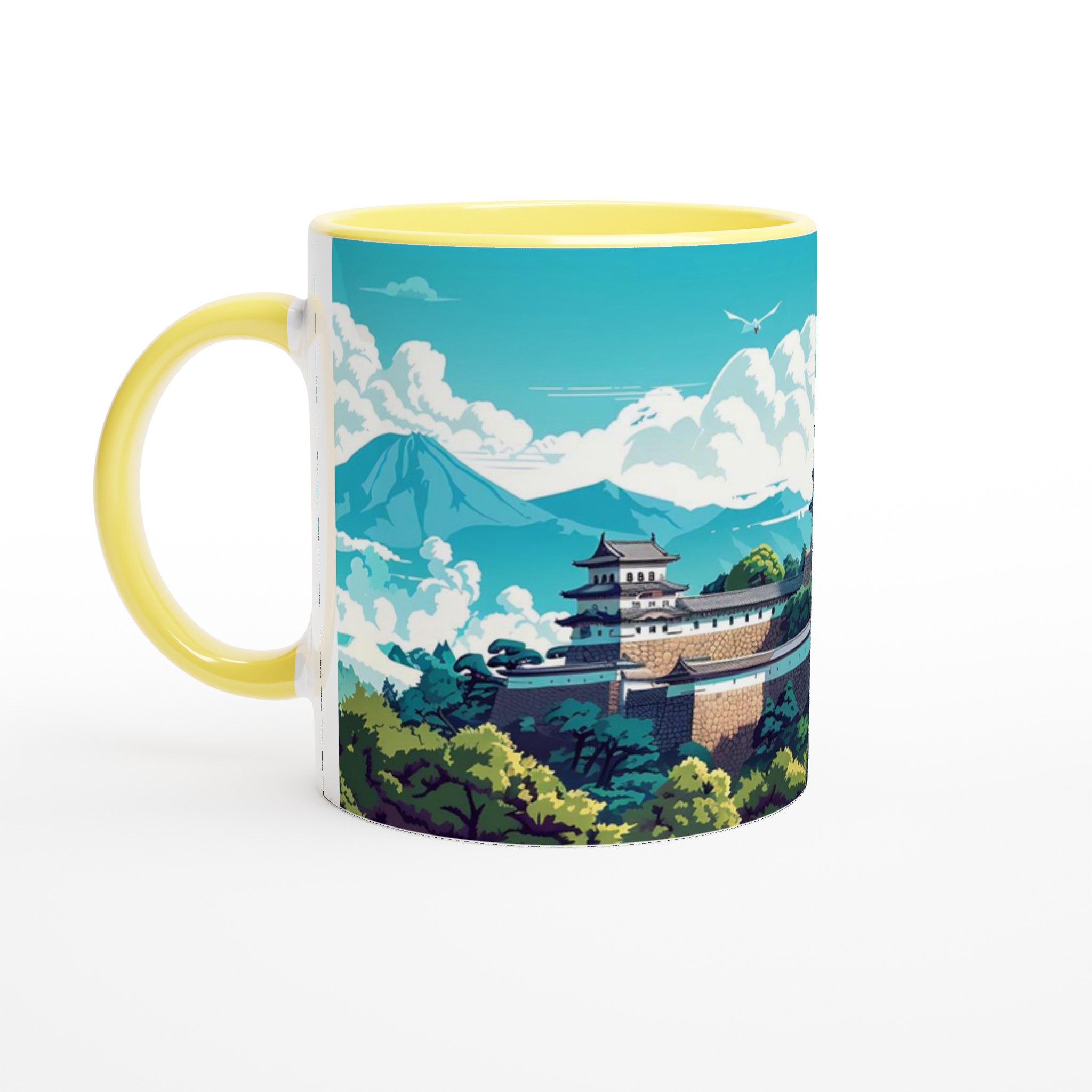 Japansk Zen-Mugg: Klassiska Slott & Berg – Välj Din Färg! 5 26c1eded-4390-4219-a2a0-8636c639f6e4