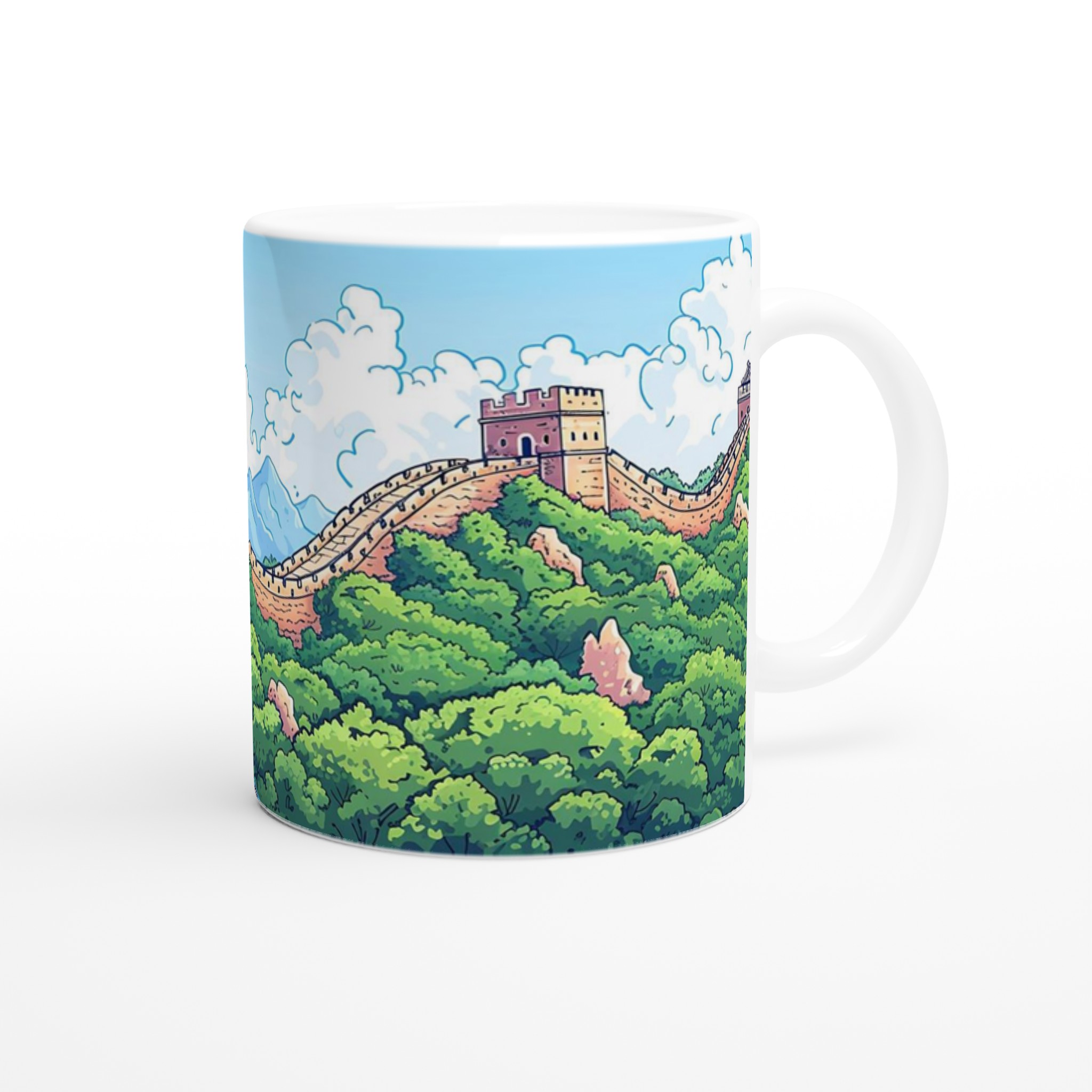 Storslagen Kinesisk Mur Muggen – Färgstark Kinesisk Vägdesign i 11 oz Keramik 9 27d0859d-6441-44cd-bee9-44e7523b1736