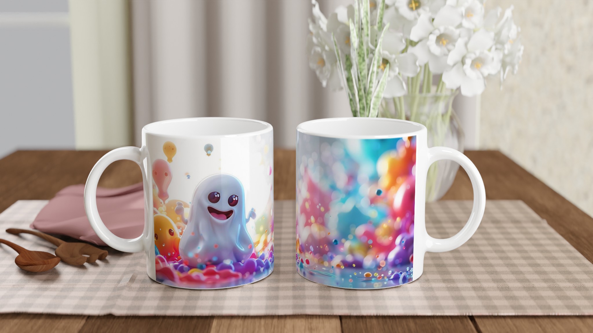 Glad Spökkompis Mugg – Färgstark Keramikmugg för Vardagsglädje i 7 Livliga Färger 10 27e22982-c3d7-4b1b-9fa3-ef624f96952d