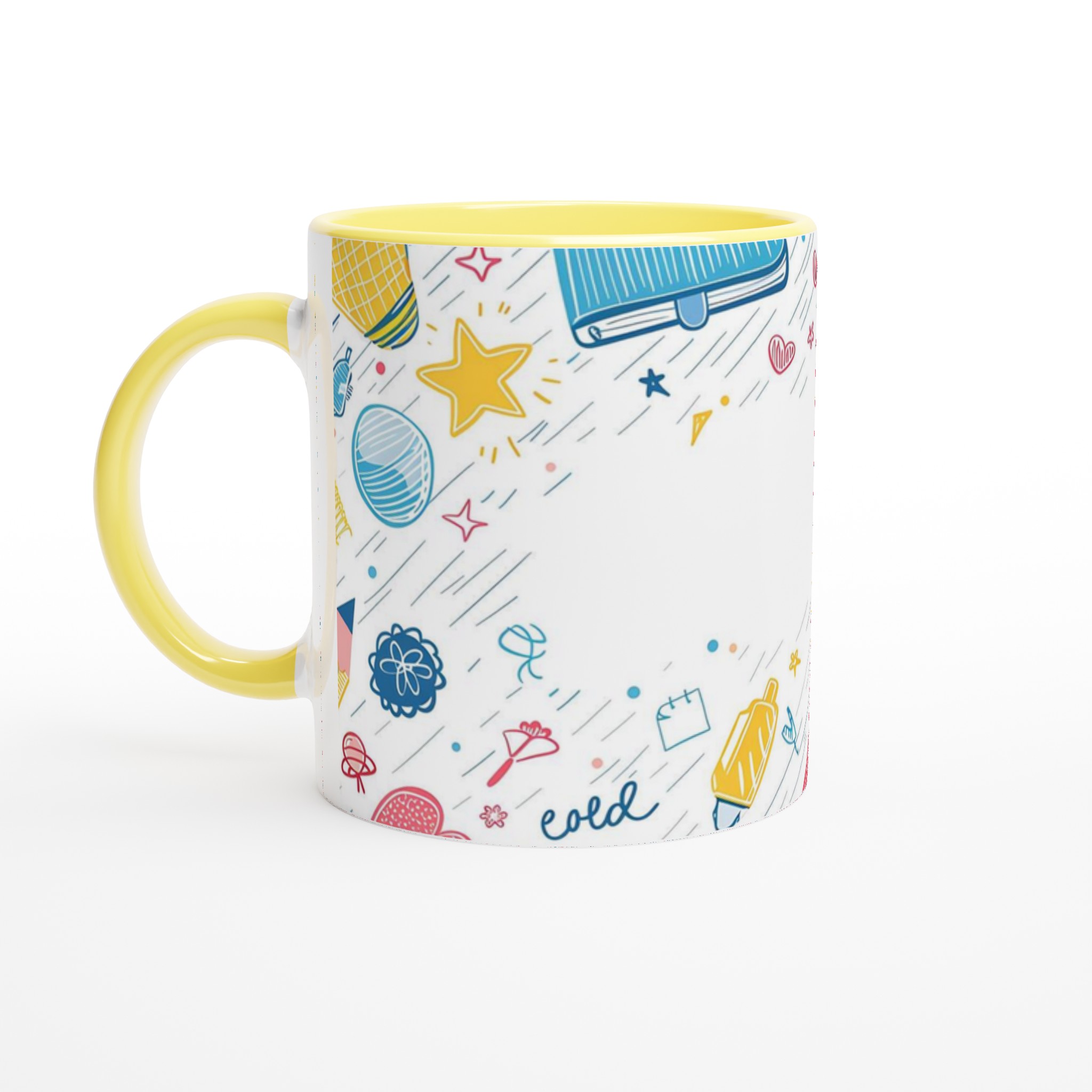 Kreativ Design Mugg – Livfull Skiss & Doodle Konst Keramisk Kaffemugg i Ditt Val av Färg 5 2830a738-5d52-4a9d-8243-cd6e551ed035