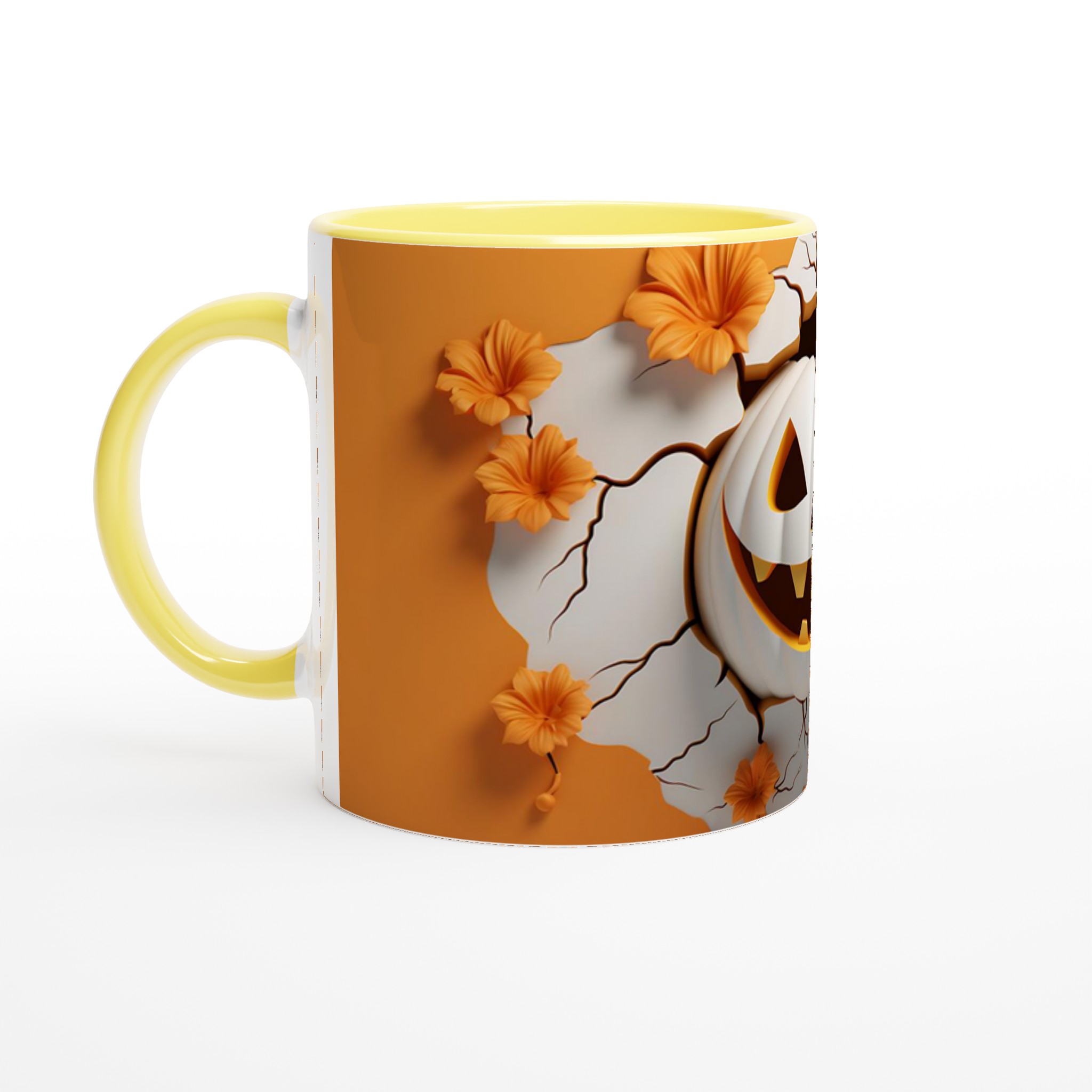 Busig Halloween Mugg – Vit Keramikmugg med Skrämmande Söt Pumpa 5 288731f8-51a8-40c5-b723-959c38c86026