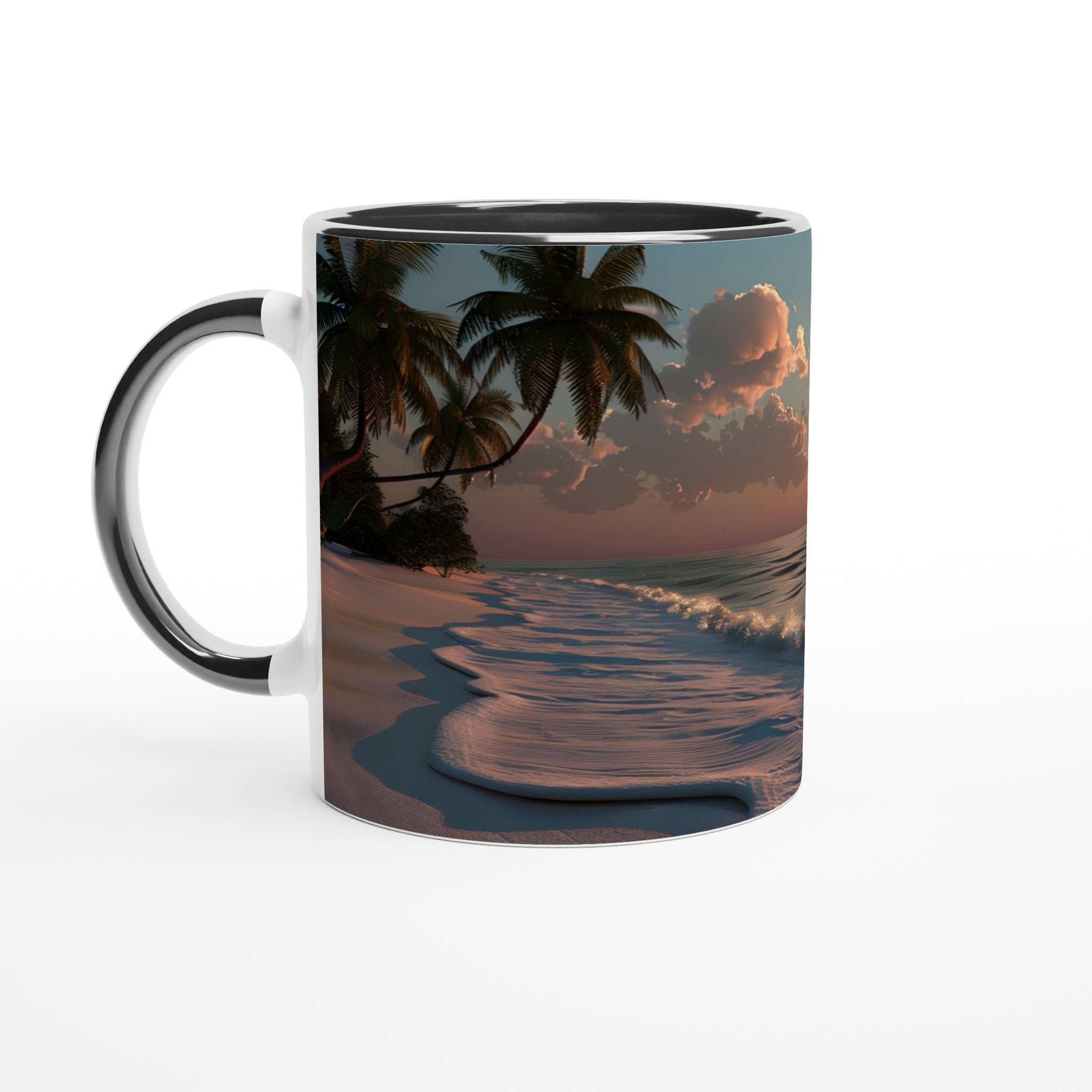 Solnedgång vid Havet Mugg - 11oz Keramisk Kaffemugg i Olika Färger 4 288a9b6d-bf58-4d08-bd2d-3d8e1eae3b28