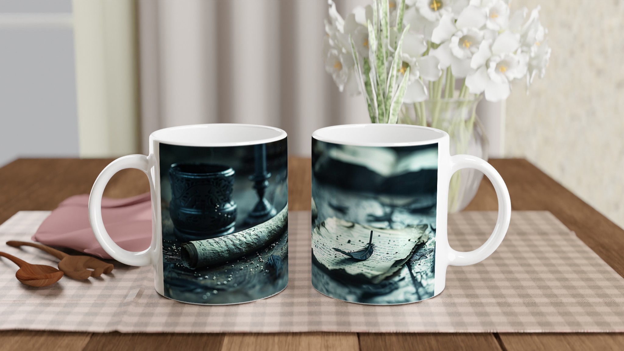 Mystisk Skrivbordsmugg – 11oz Keramikmugg i ditt Val av Färg 10 290ff0b6-961e-49bc-9945-da67802214b4