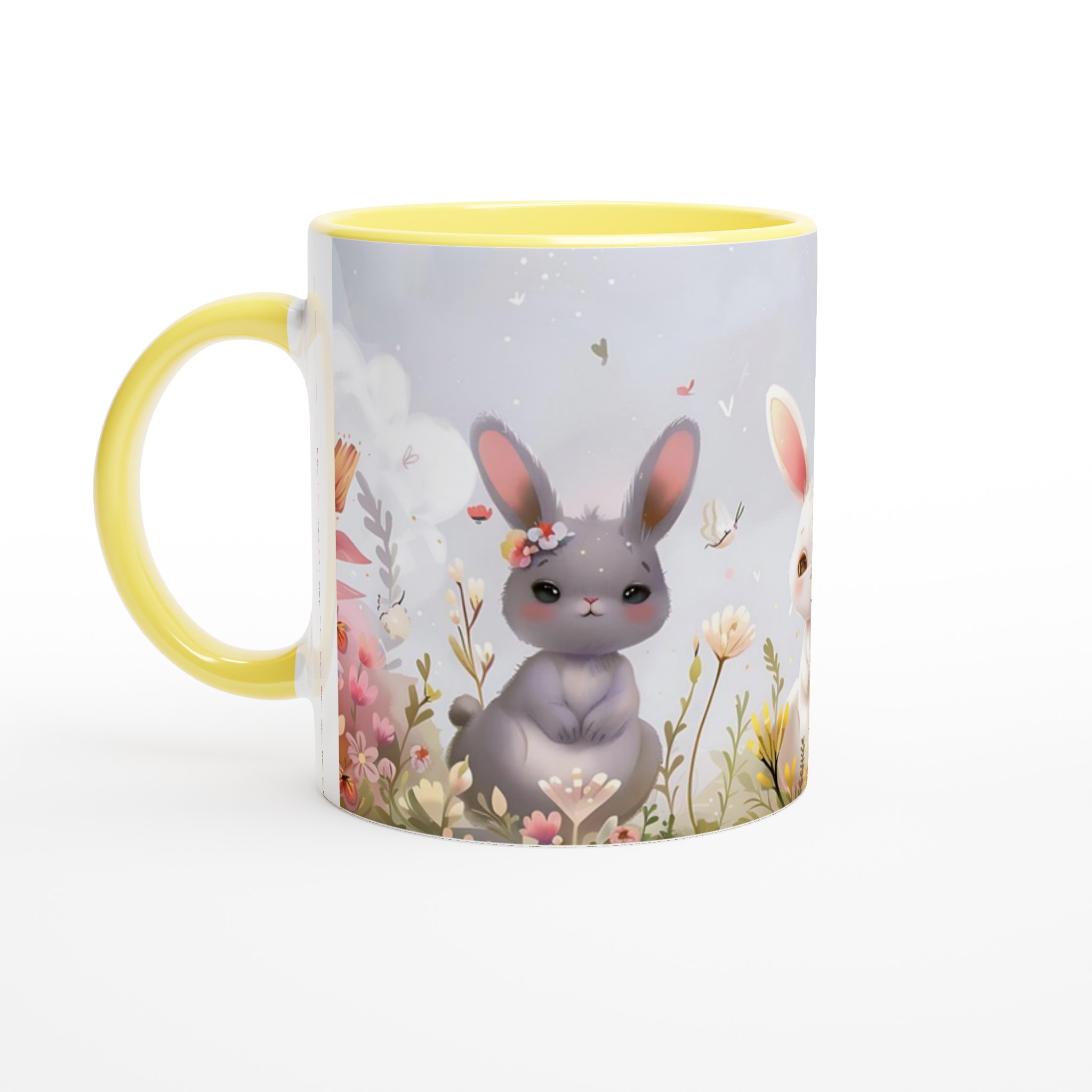 Sötaste Kaninvänner Mugg – Personlig Keramisk Kaffemugg i 7 Härliga Färger! 5 292301bd-e91e-470b-9111-4fd3de0b3a88