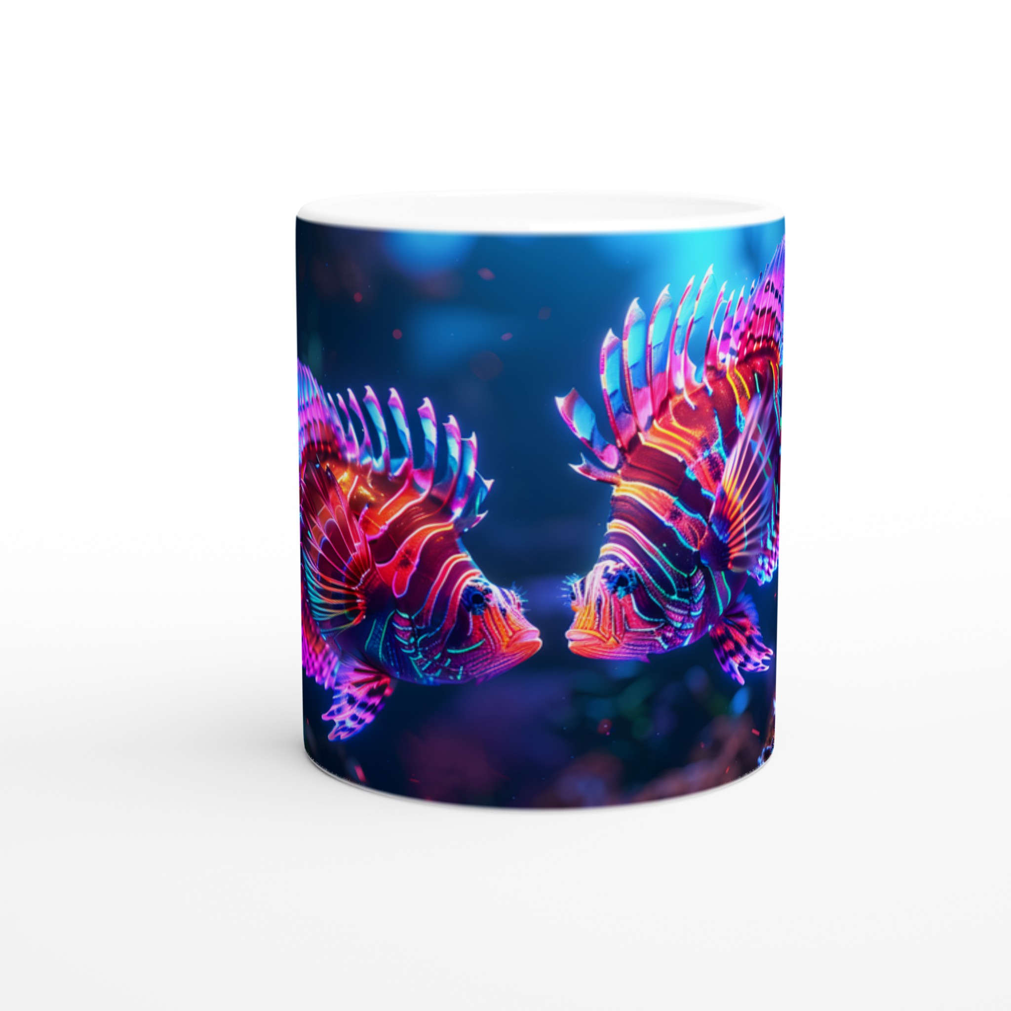 Neon Lionfish Keramikmugg – Levande Havsmotiv i 7 Färger, 11oz 8 2926365b-ff40-4511-9228-b0f791e47504
