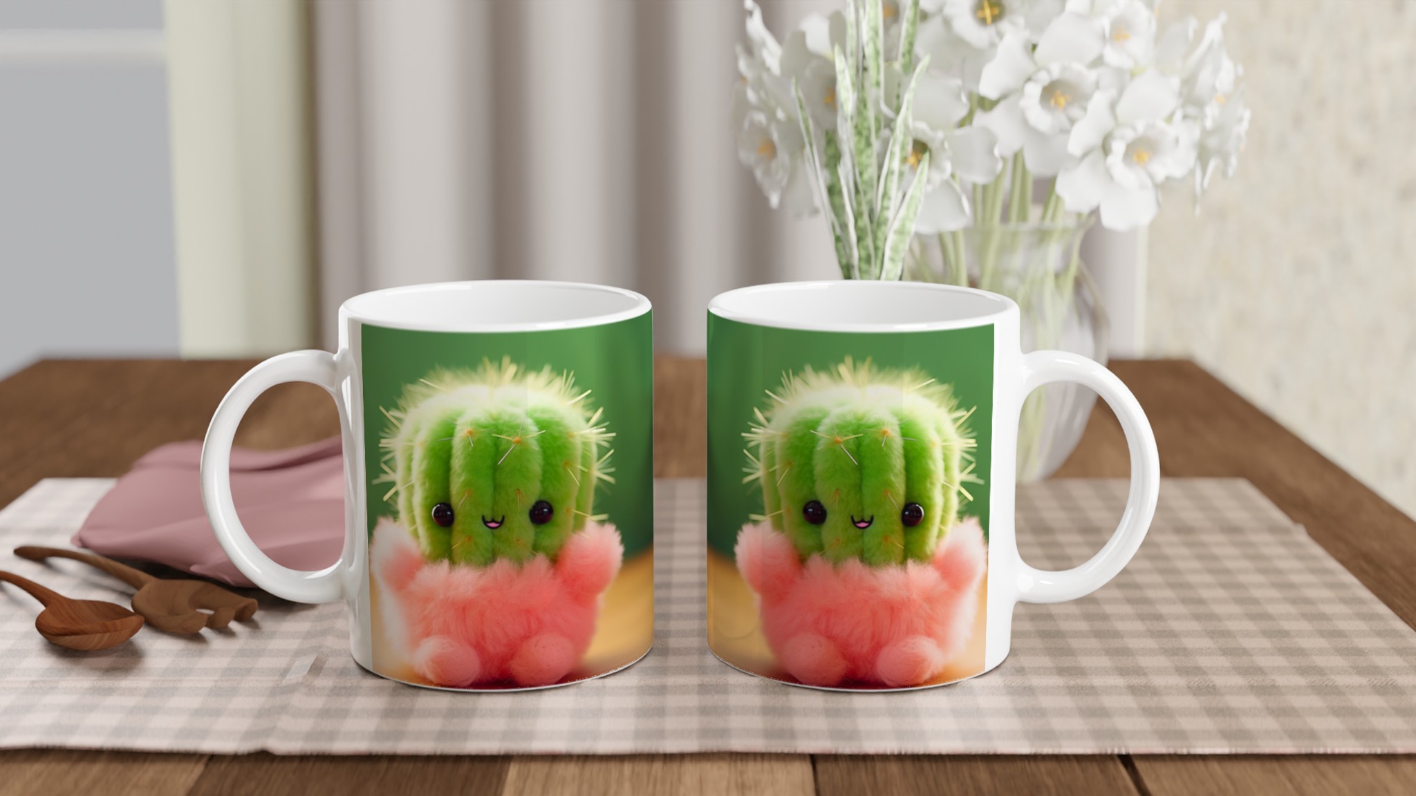 Söt Kaktusmugg – 11 oz Keramisk Mugg för Glädjefyllda Fikamoment, Tillgänglig i Flera Färger 10 29656114-dcac-4174-b406-300a3b6096cc