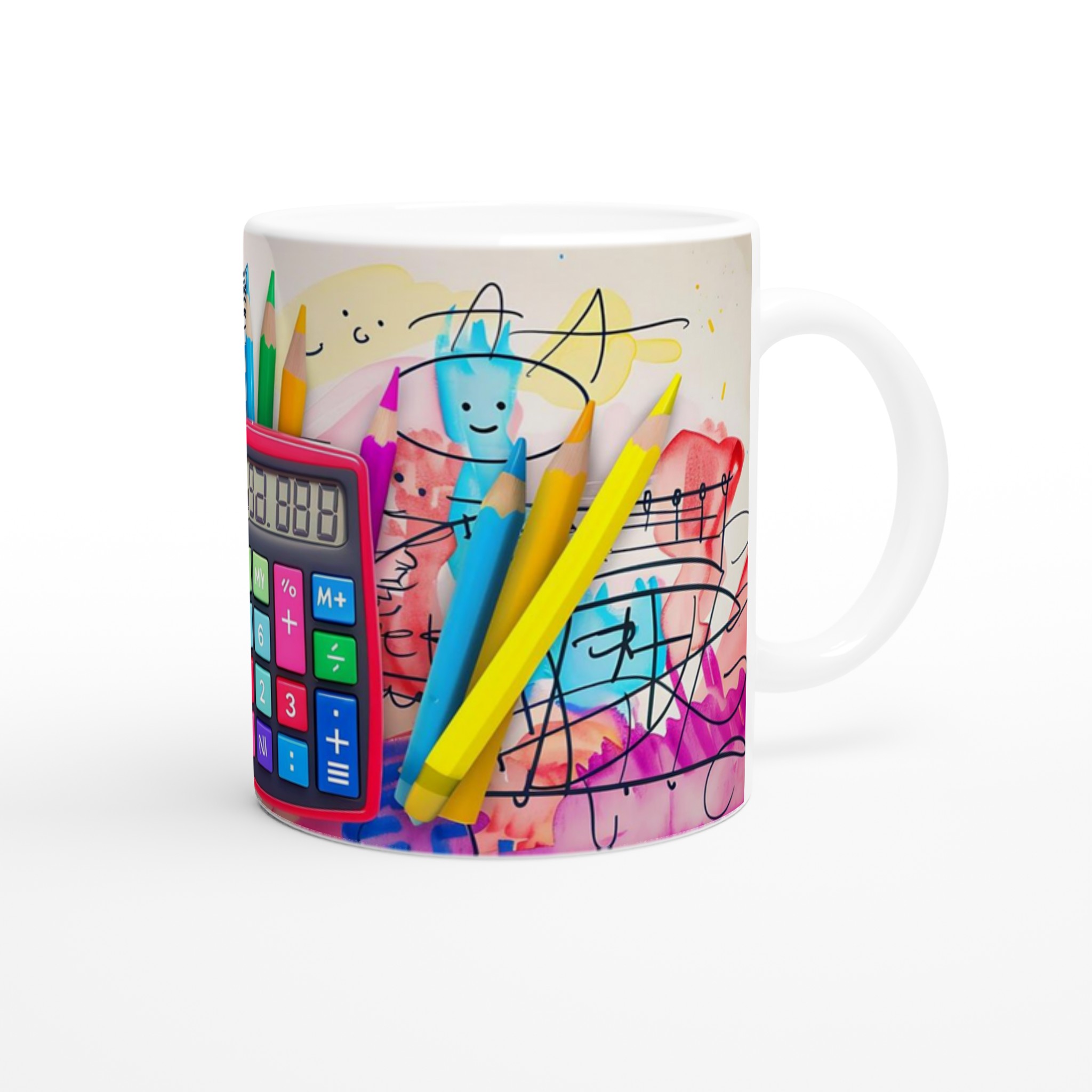 Kreativ Matte Mugg – Färgglad Design för Räknenörden eller Konstnären, Välj Bland Flera Färger 9 2980097a-bbd9-445c-b62c-13e080e690ef