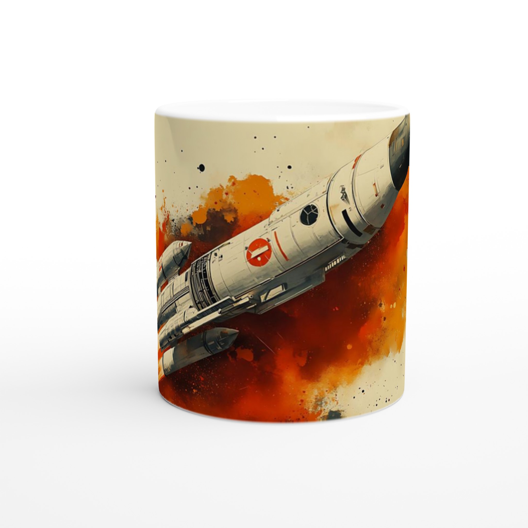 Kosmisk Raketresa Keramikmugg - Lyxig 11oz Kaffemugg i Din Valfria Färg 8 29f15007-d0e2-4250-aab9-531cb295c1c0