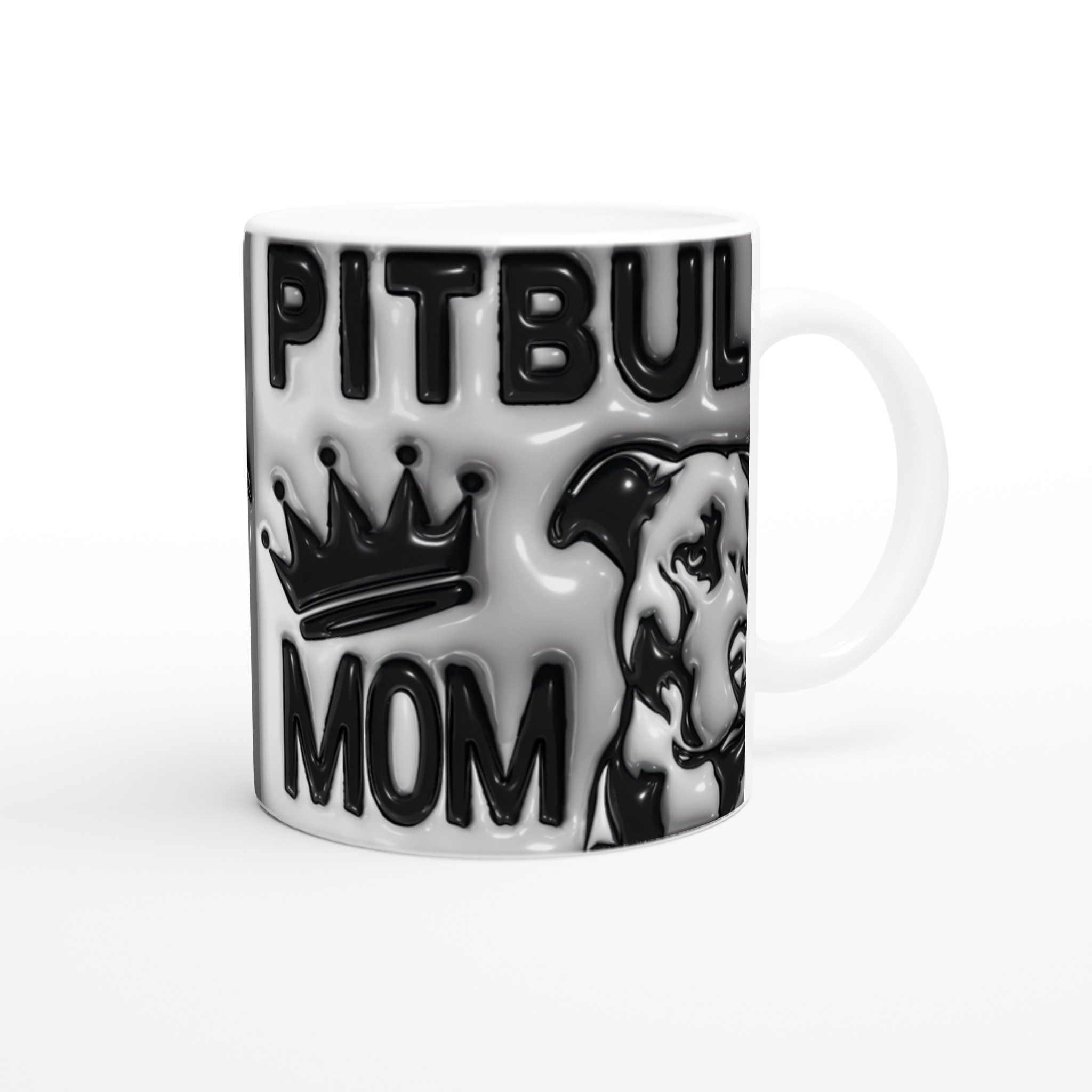 Pitbull Mom Kaffemugg – Kungen eller Drottningen av Djungeln! En Stilren 11oz Keramikmugg i ditt val av färg. 9 2b1b5d48-87bf-47fe-babf-d86e0fedb432