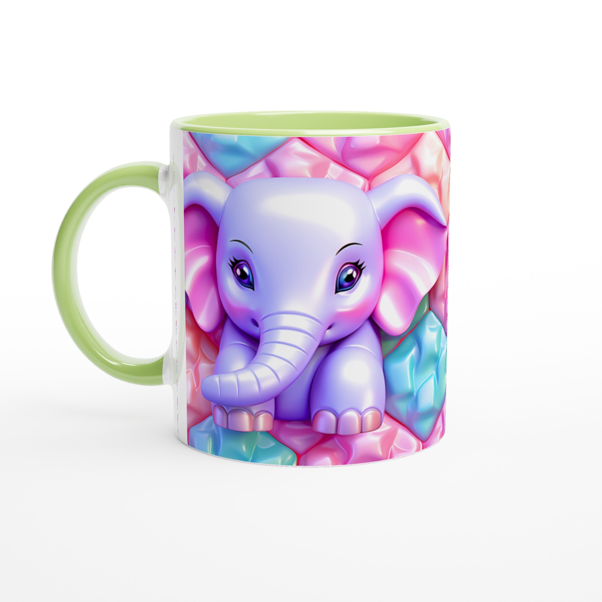 Söt Elefant Keramikmugg - Pastellglädje i 7 Färger | 11oz Hållbar Mugg för Kaffe & Te 3 2bb4a44e-666e-4c87-9257-586d2e708fd0