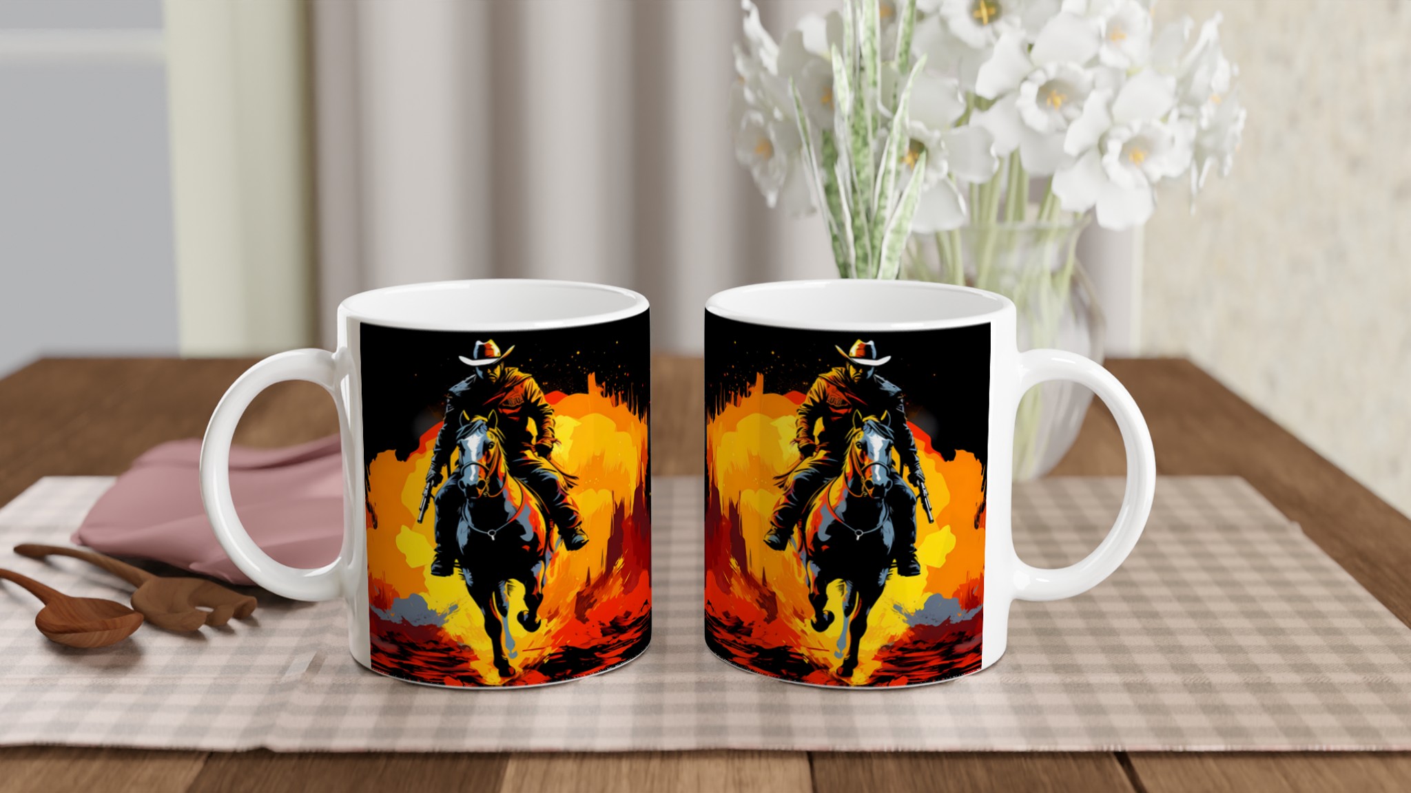 Wild West Firestorm Mugg – Keramisk 11 oz med kraftfullt motiv & färgval 10 2bbce69a-fbbe-4afc-b687-a56edfdf28a0