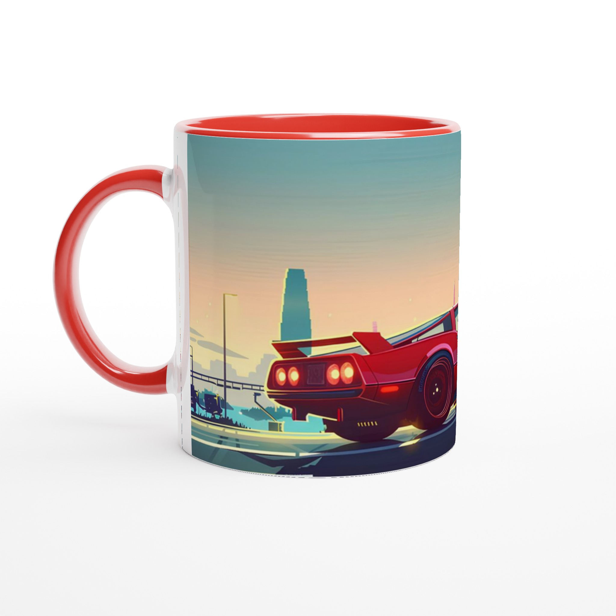 Retro Road Trip 11oz Keramisk Mugg – Ikonisk Sportbil & Solnedgångsnyanser för Kaffeälskaren 2 2be846dd-527e-4c7c-af0e-c0496cc4fc5d