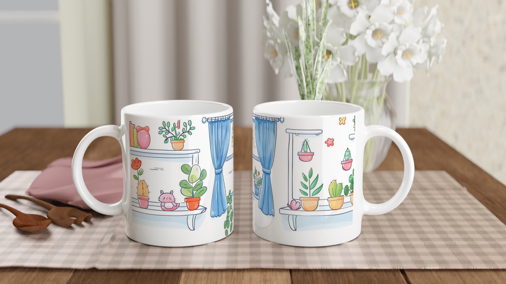 Mysig inredning keramikmugg – personlig design i ditt val av sju livfulla färger, 11 oz 11 2c2f20e1-35d3-4f5e-b33c-4d627b217f91