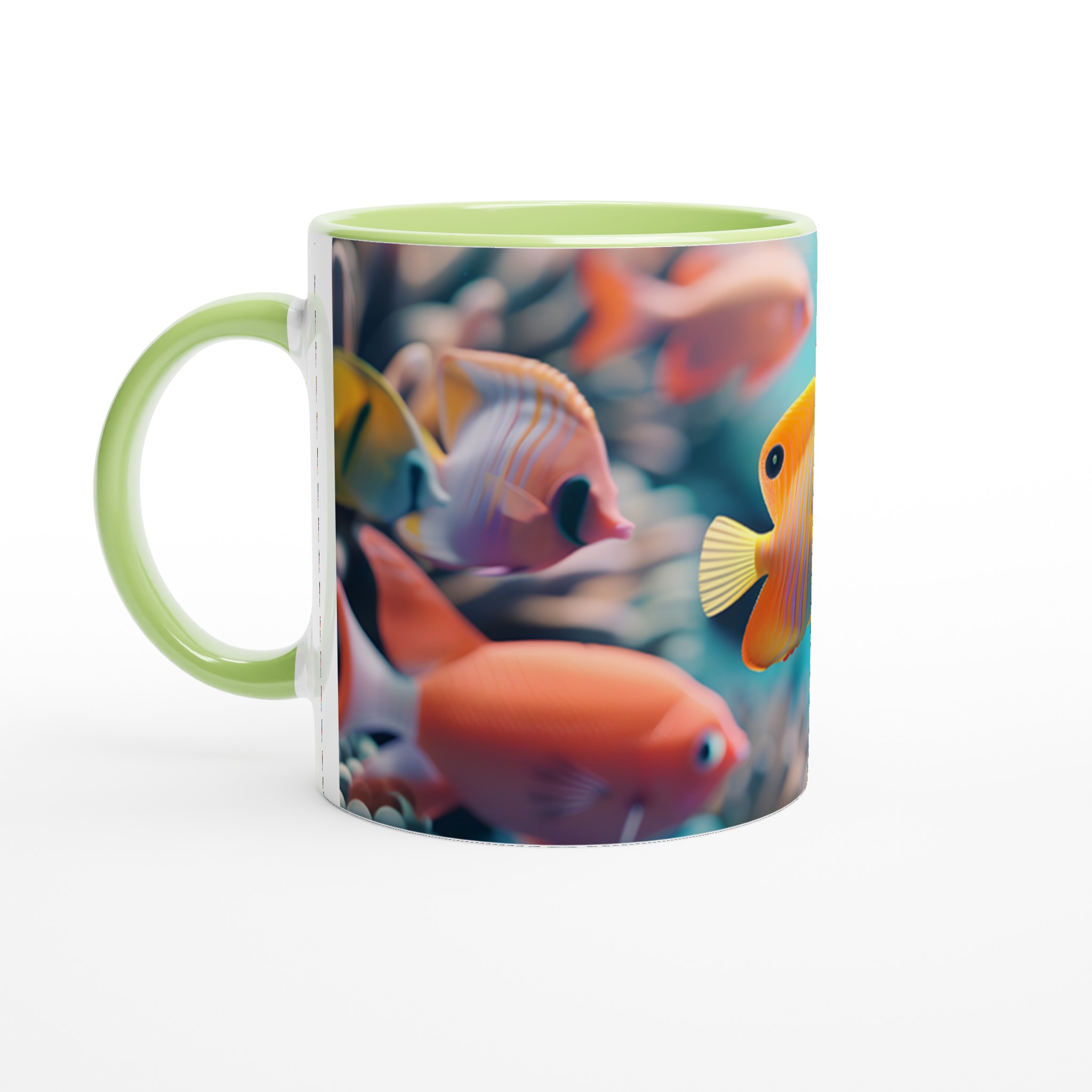 Tropisk Fisk 11oz Keramisk Mugg - Dyk Ner i Havets Färger med Din Favoritfärg! 3 2c463e37-472e-4b8b-895f-ab7e96c38922