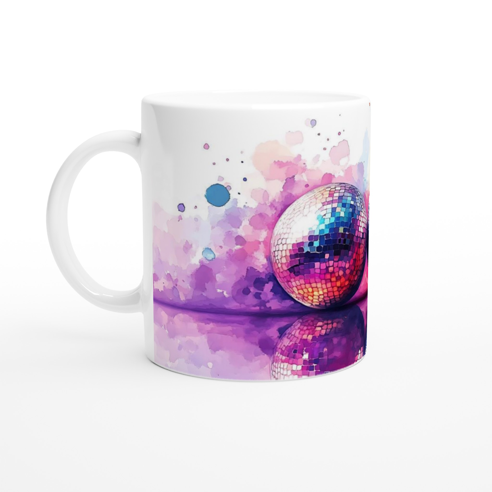 Disco Fever Keramisk Mugg – Färgglad Watercolor Party Vibe, 11oz – Välj din favoritfärg! 1 2c4a94bc-a453-4dfe-a361-aaea90f237c4