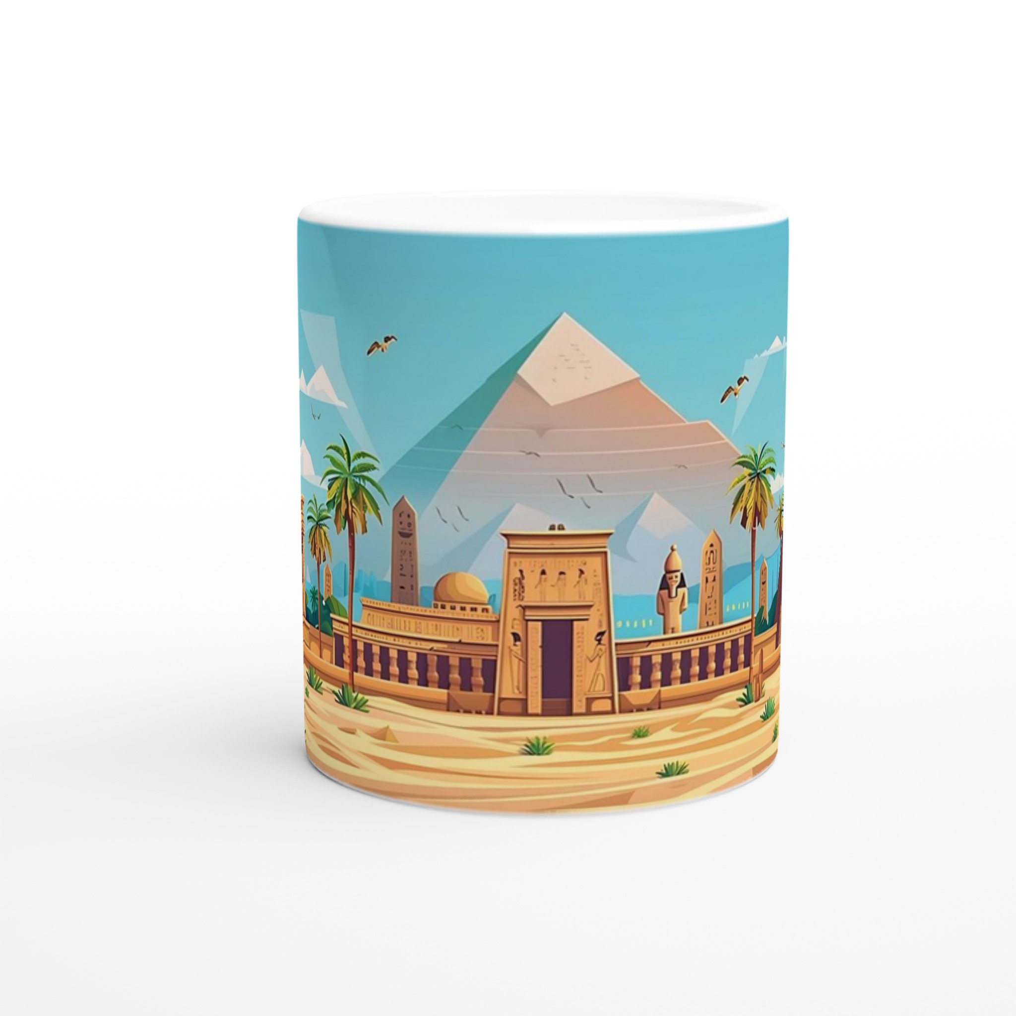 Egyptisk Ökenäventyr Mugg – Resa till Pyramiderna med Stil, Välj bland 7 Livfulla Färger 8 2c528558-d42d-4fcf-b78c-eeb1f61fe8ea