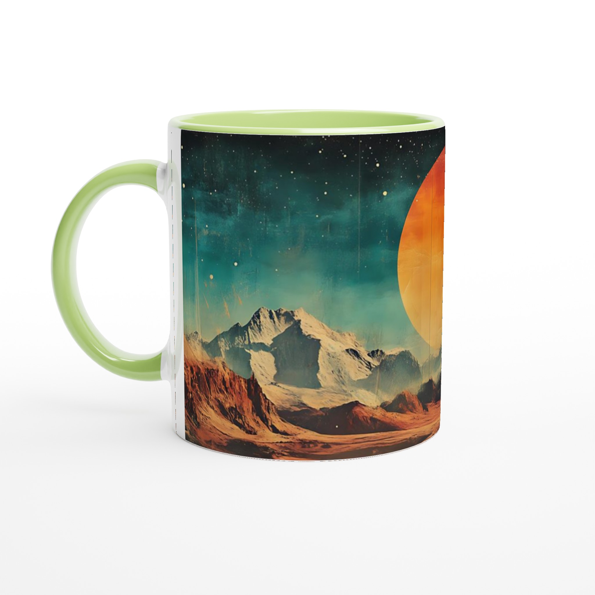 Retro Sci-Fi Vibe Keramikmugg – Dröm dig bort till Mars med 11oz kaffe i din valfria muggfärg! 6 2c688fb7-1773-4ba2-81a0-f5402cef41cd