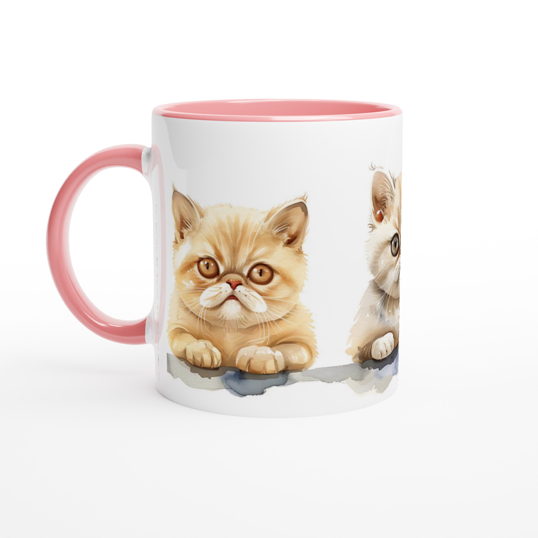 Söta Vattenfärgs Katter 11oz Keramisk Mugg – Personlig Kaffemugg i Ditt Val av Färger 6 2def7de5-fcb1-4bd9-8f54-b79136b6999d