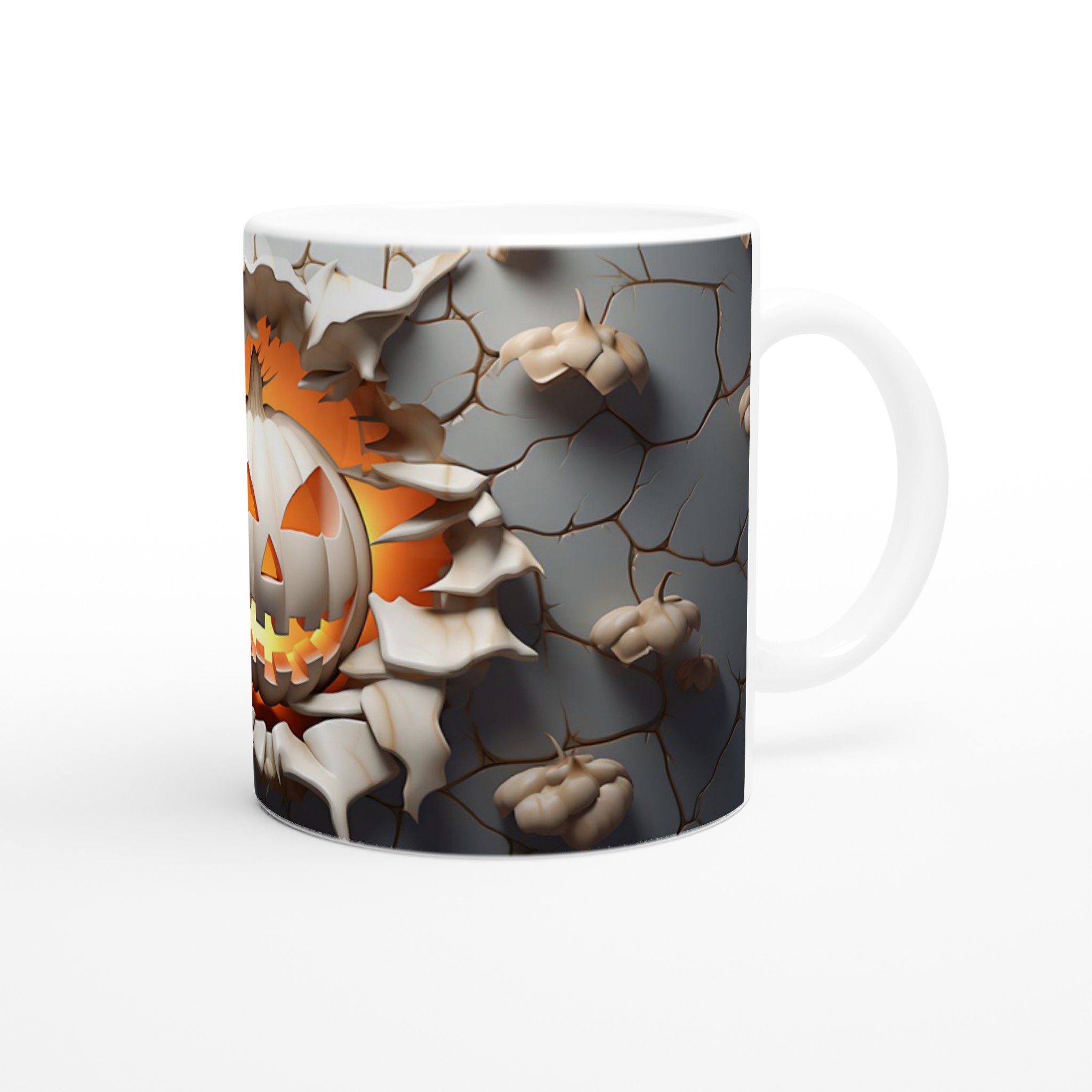 Läskig Pumpa Halloween Mugg – 11 oz Keramisk Mugg för Kusligt Mysiga Stunder, Välj bland 7 Färgstarka Nyanser! 9 2e0c7ff1-4884-4121-9aae-d5b5110c674a