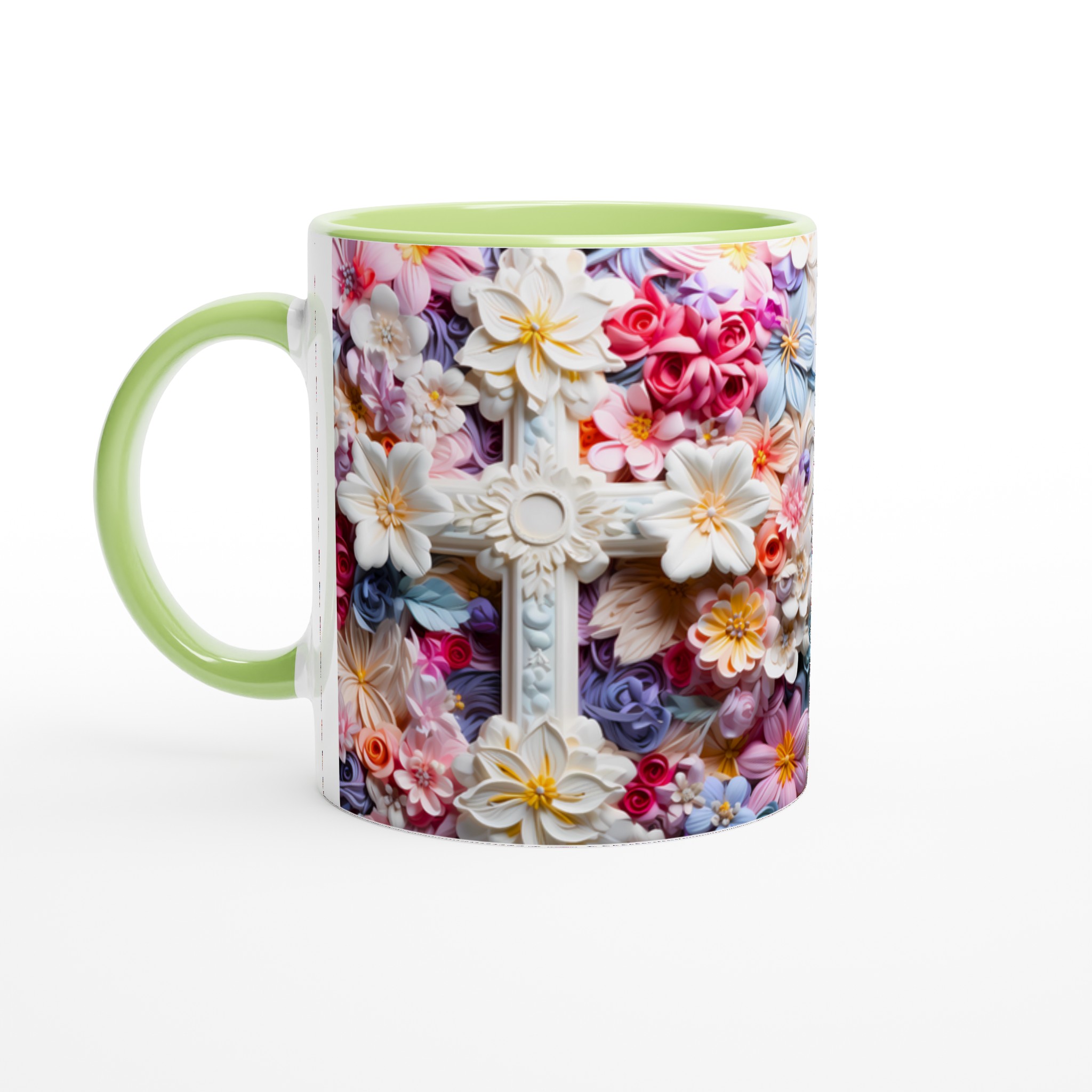 Pastellblommig Keramisk Mugg – Konstnärlig Design i Våriga Nyanser, Välj Din Färg! 3 2eaddf95-9e23-415e-b889-0fbee3d9f1e2