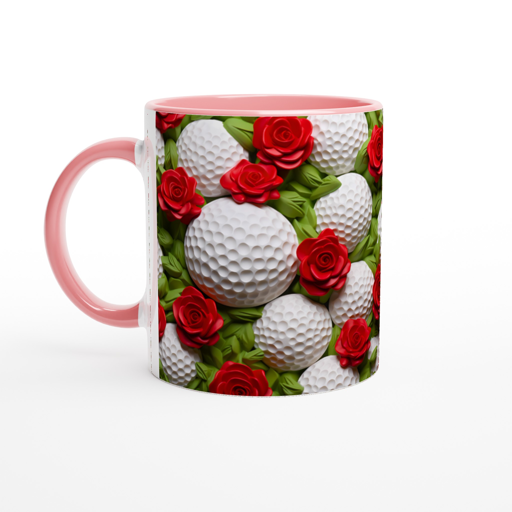 Elegant Golf & Rosor 11oz Keramikmugg – Perfekt Gåva för Golfentusiasten 6 2efaeb1b-9f56-4db0-ae76-076616a3c3d3