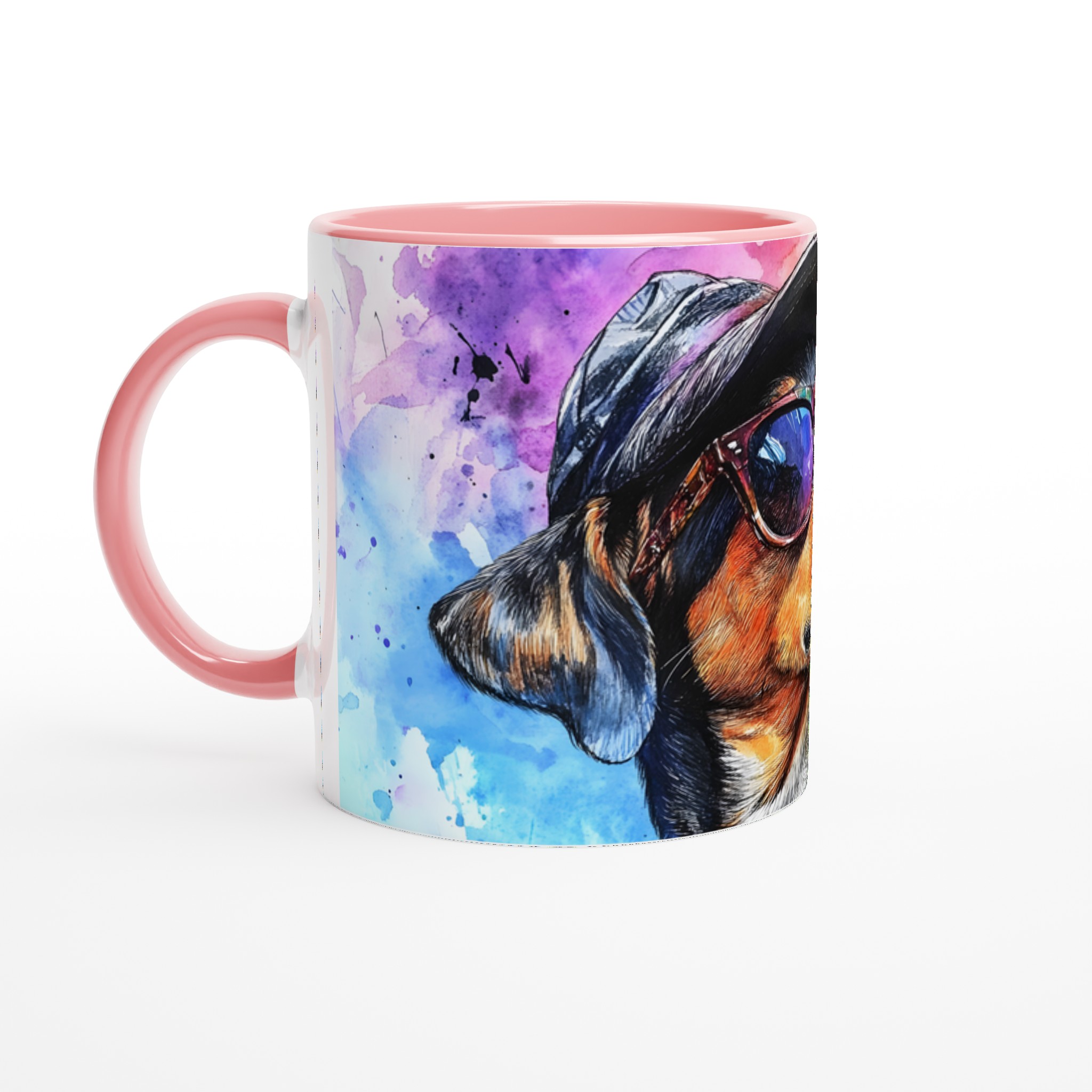 Cool Dog Watercolor Art Mugg – Färgstark 11oz Keramikmugg i ditt val av 7 nyanser 6 303aed57-a5d5-4a93-affe-26dd38120cde