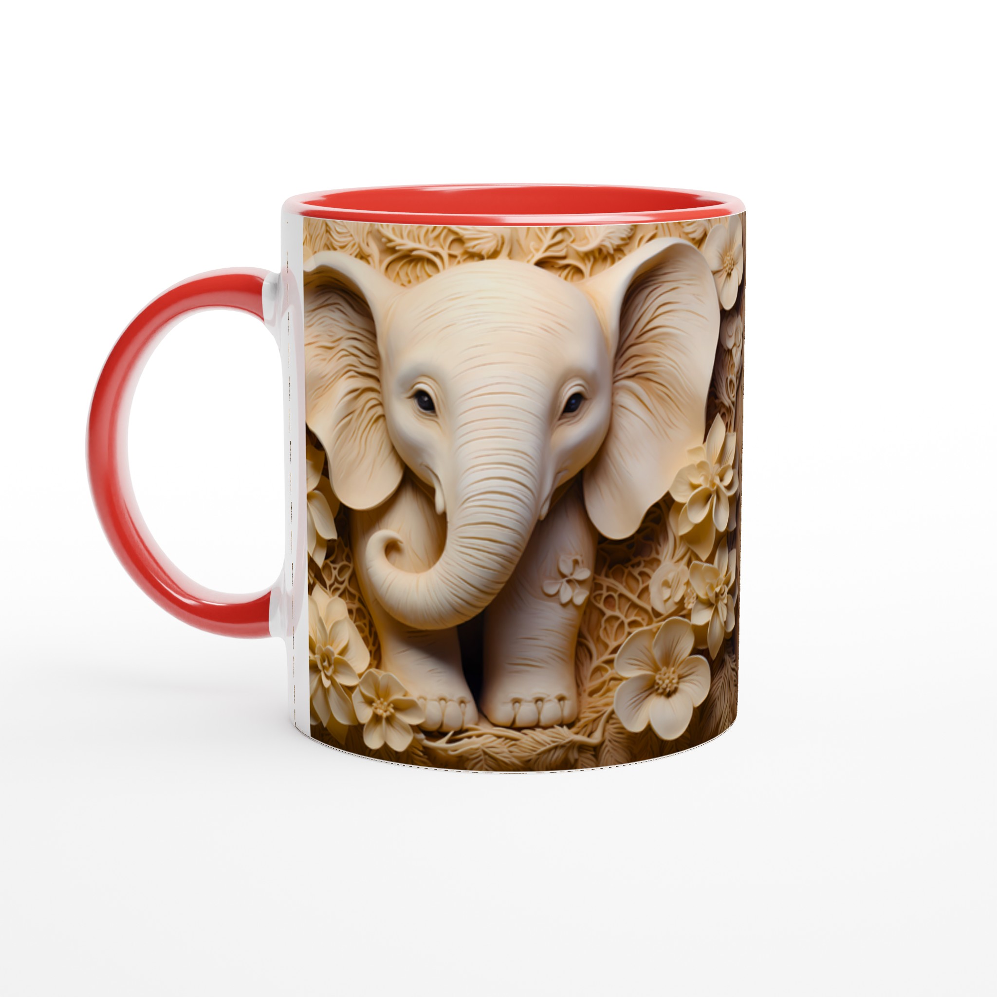 Elefant & Blommor 11oz Keramikmugg – Elegant Naturdesign i Din Favoritfärg 2 305144d3-35ea-43e2-a5b9-db3a095a54a6