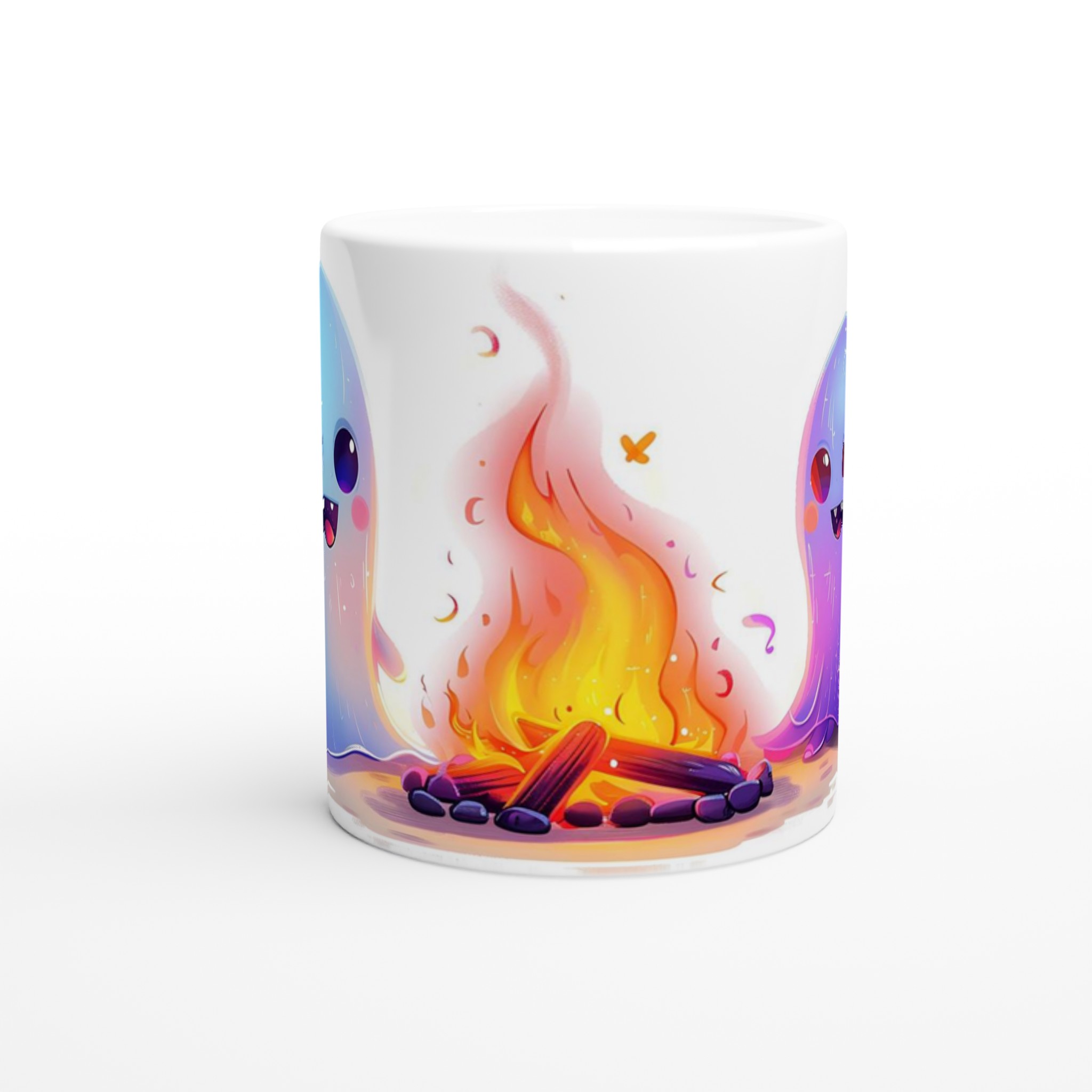 Mysiga Spökkompisar vid Lägerelden - 11oz Keramisk Mugg för Roliga Stunder 8 309b3df3-6c5d-4d07-ad25-fa28efd267a4