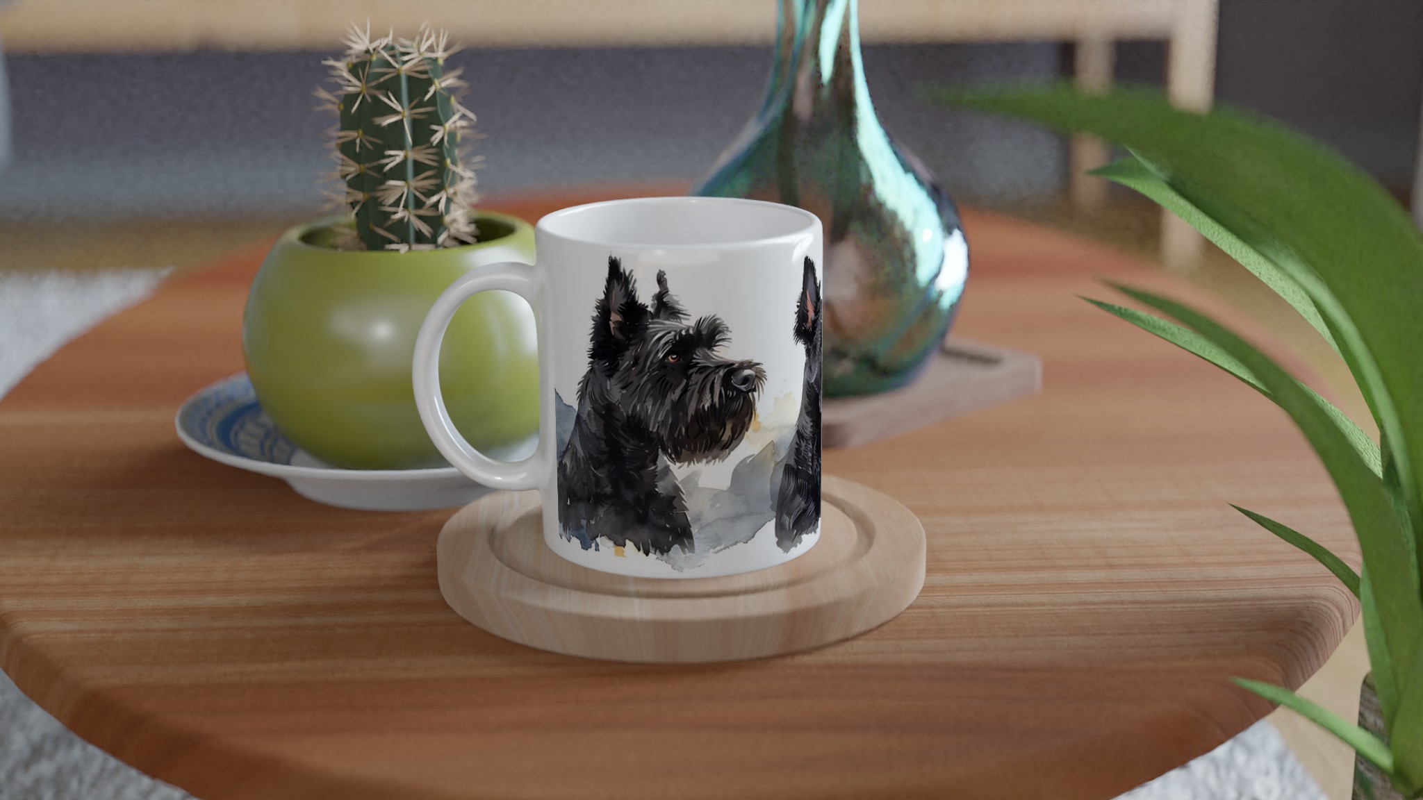 Terrier Triumf: Elegant Svart Akvarellmugg – En Perfekt Present för Hundälskaren i Sju Färgval 9 30b6f939-b81d-44b9-ba1d-5e18b5cd74f8