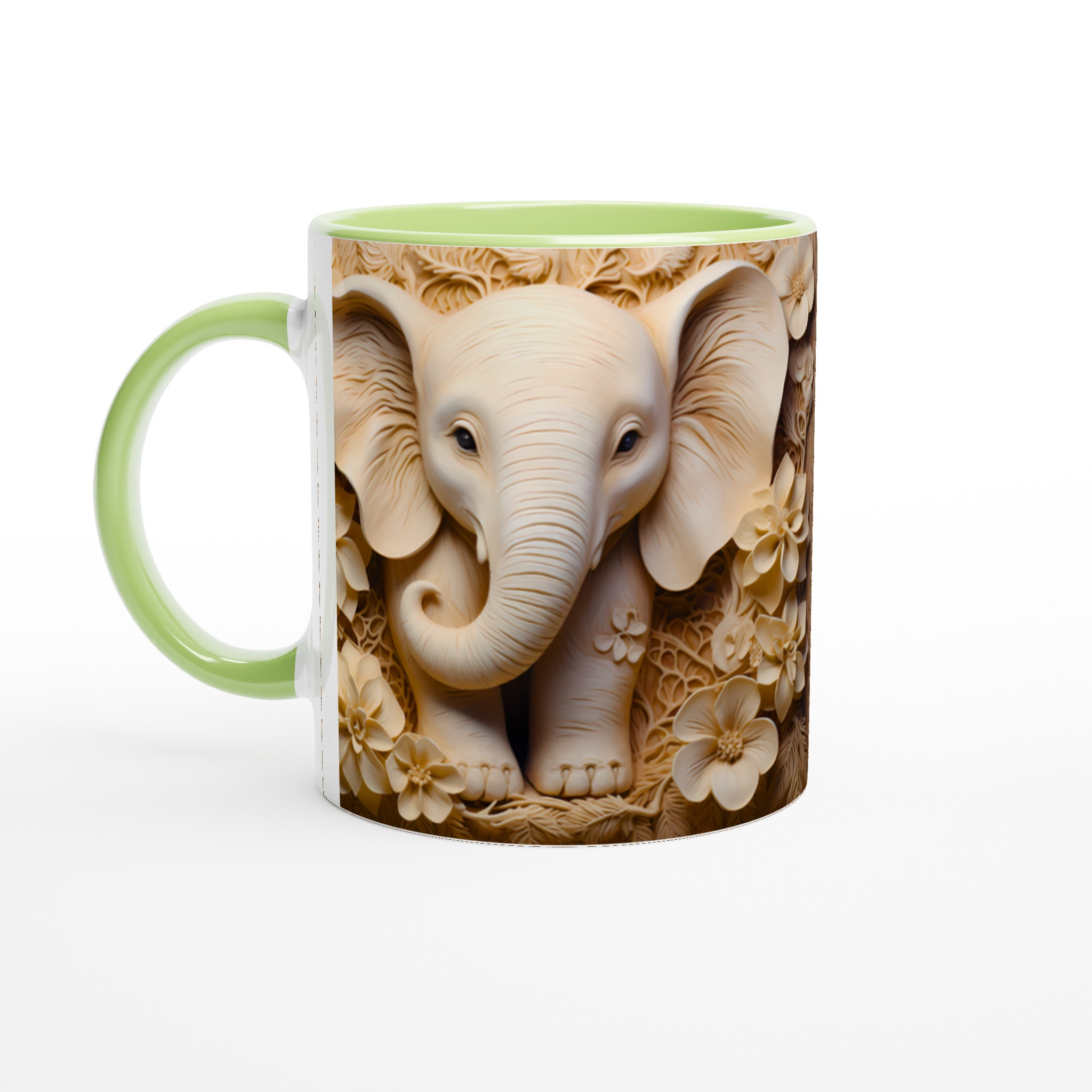 Elefant & Blommor 11oz Keramikmugg – Elegant Naturdesign i Din Favoritfärg 3 30ef87df-f1c7-4a74-a372-7dcff2212a4a
