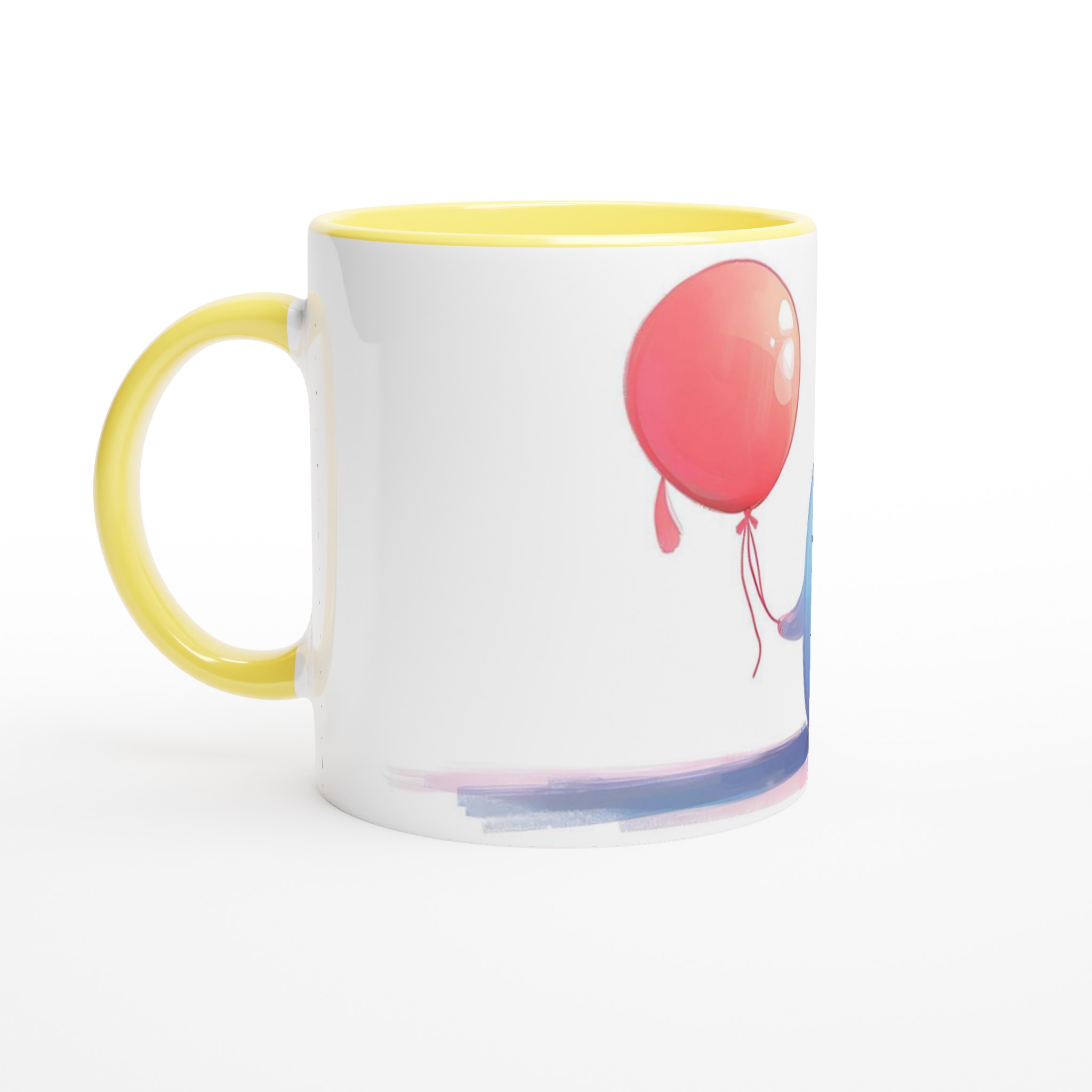 Söt Spöke med Ballonger - 11oz Keramisk Mugg i Valfri Färg 5 31076f9c-8c5d-4026-8dbf-7f8395b8b1d6