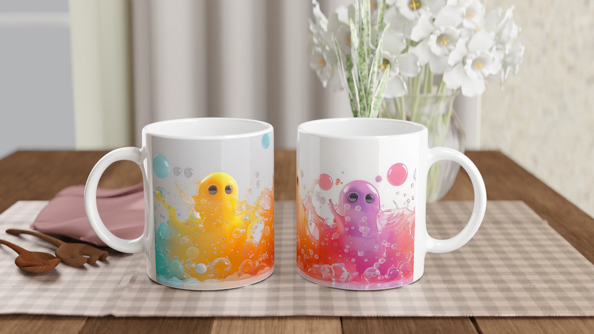 Bubbliga Glädjeyra: 11oz Keramisk Mugg i Livfulla Färger – Välj Din Favorit bland Sju Nyanser! 10 31408de6-f389-479a-89fc-9baf005b5c63