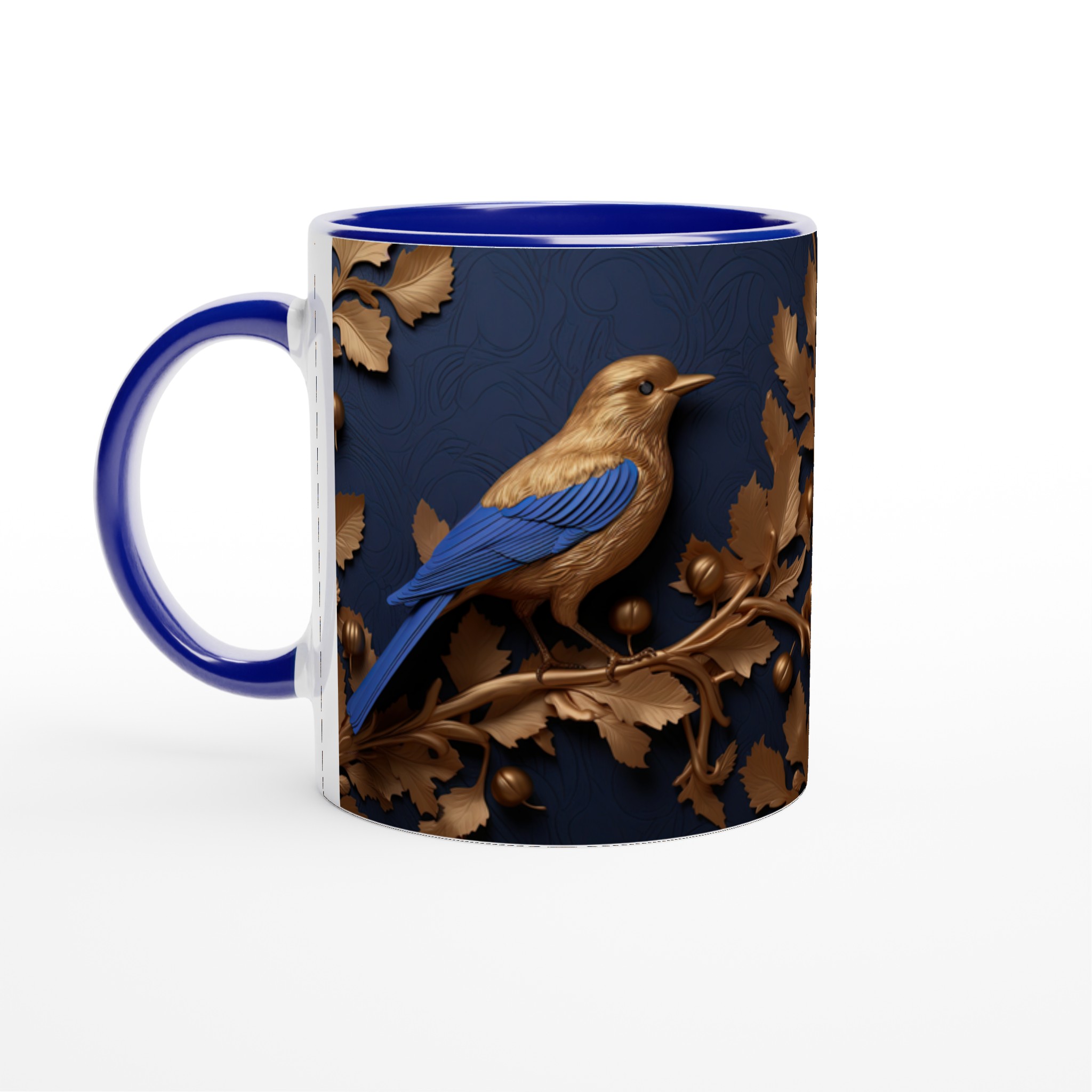 Lyxig 11oz Keramisk Mugg med Guldfågelmotiv – Finns i 7 Eleganta Färger 4 31b66aaf-8459-40ed-856e-e8b0289abb29