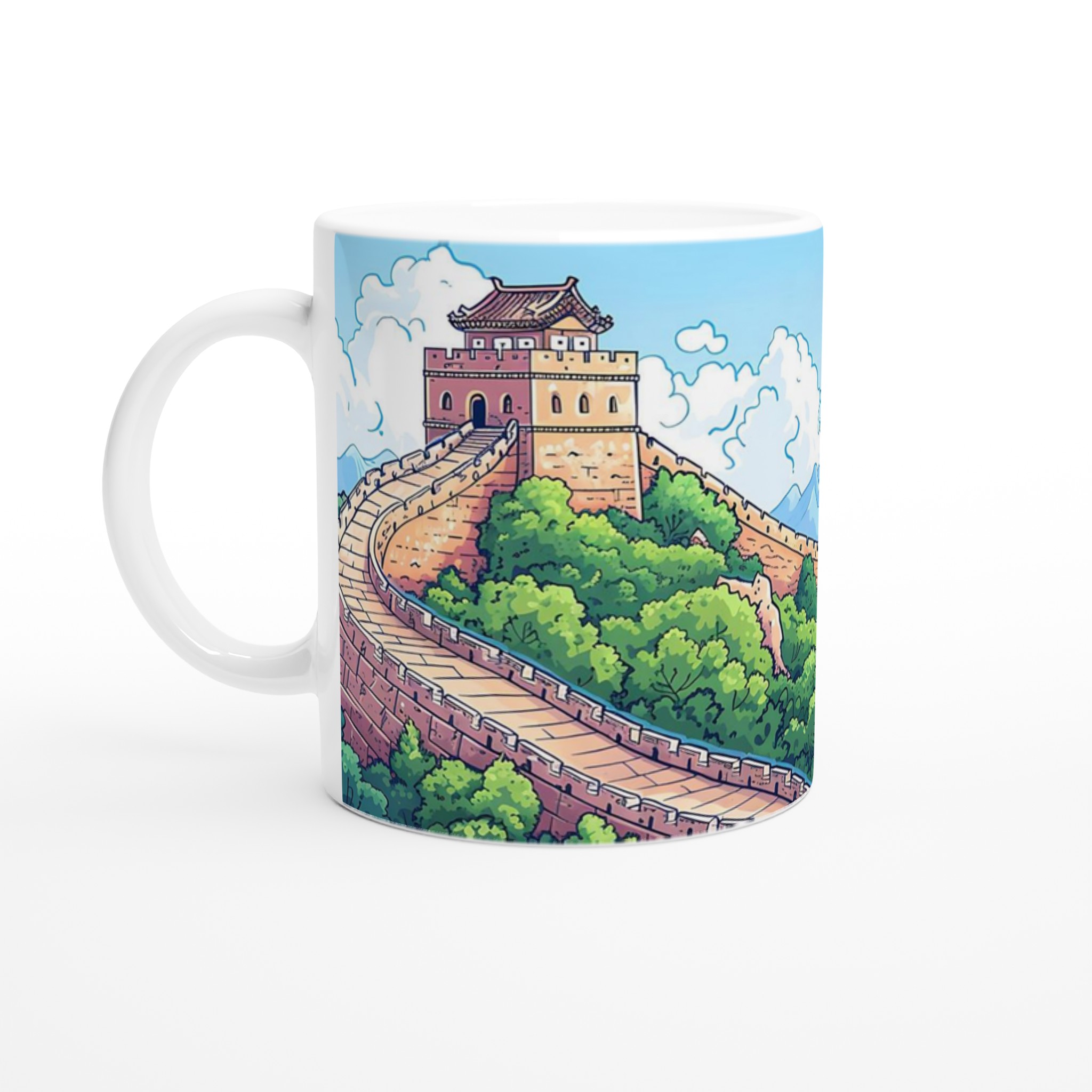 Storslagen Kinesisk Mur Muggen – Färgstark Kinesisk Vägdesign i 11 oz Keramik 1 31bd34a1-3539-437b-92b7-a511556c0289