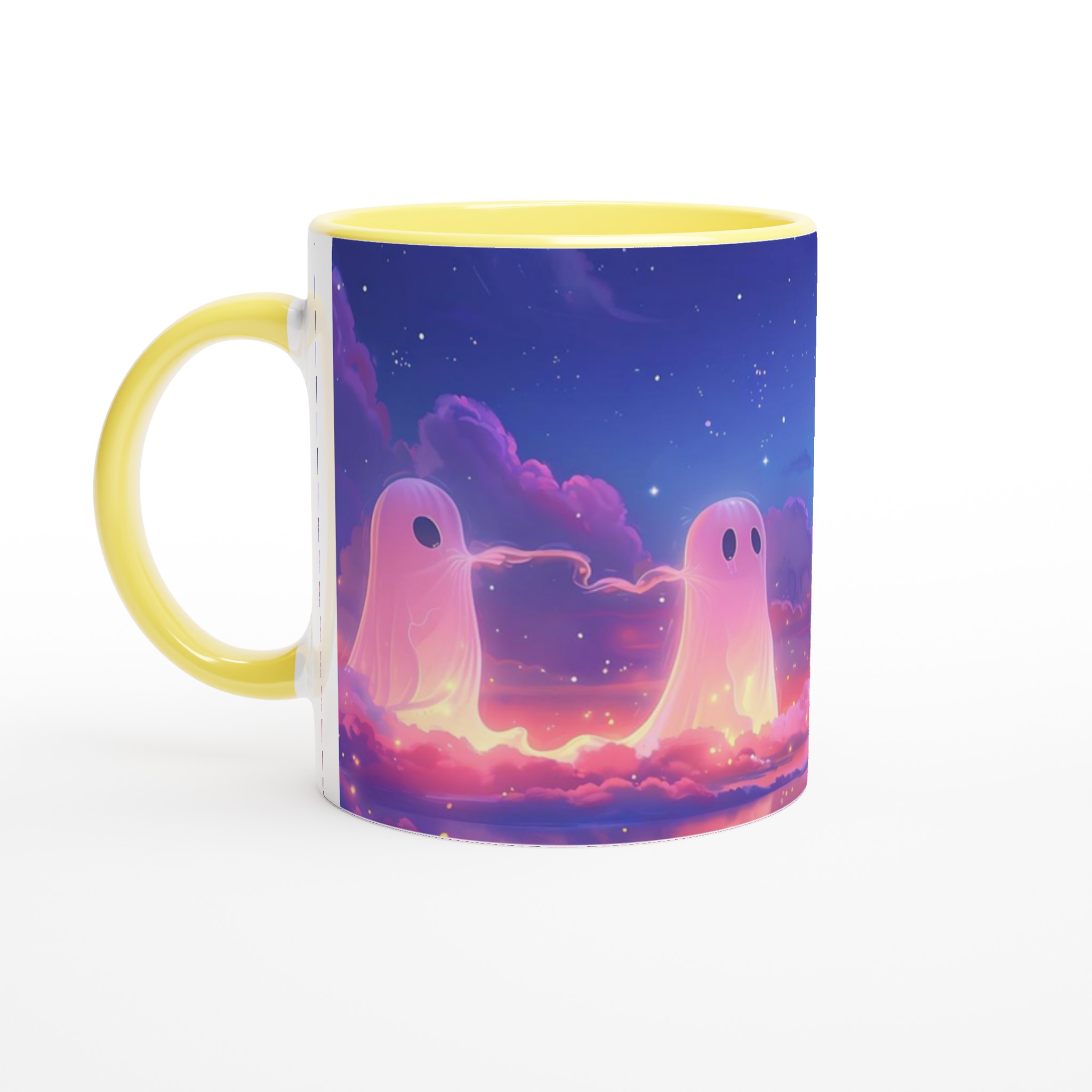 Mystisk Gryning 11oz Keramisk Mugg - Drömska Spöken och Skimrande Moln 5 325e1104-b157-4242-8acf-d37be741c598