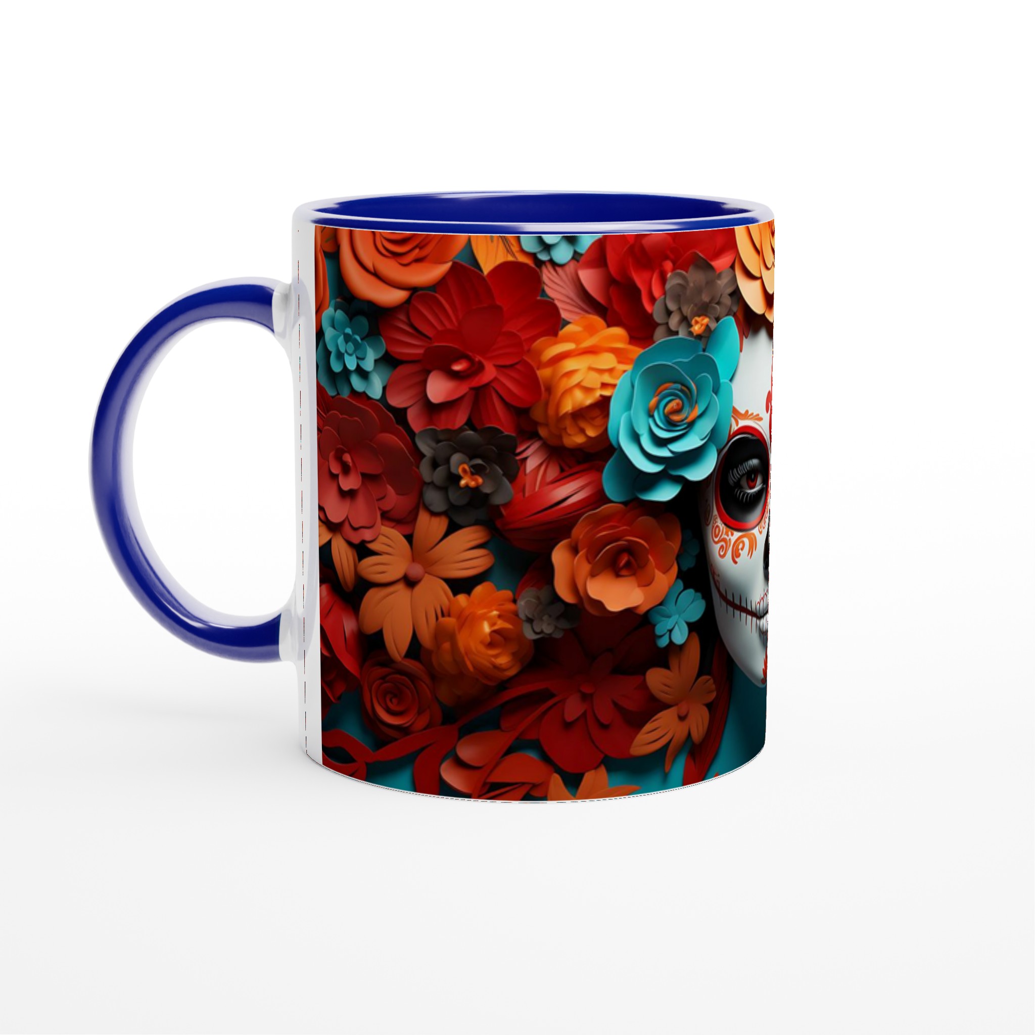 Färgsprakande Día de los Muertos Mugg – 11oz Keramikmugg för kaffe och te i din favoritfärg 4 32802516-567b-41b6-a424-50ffd09f5a77