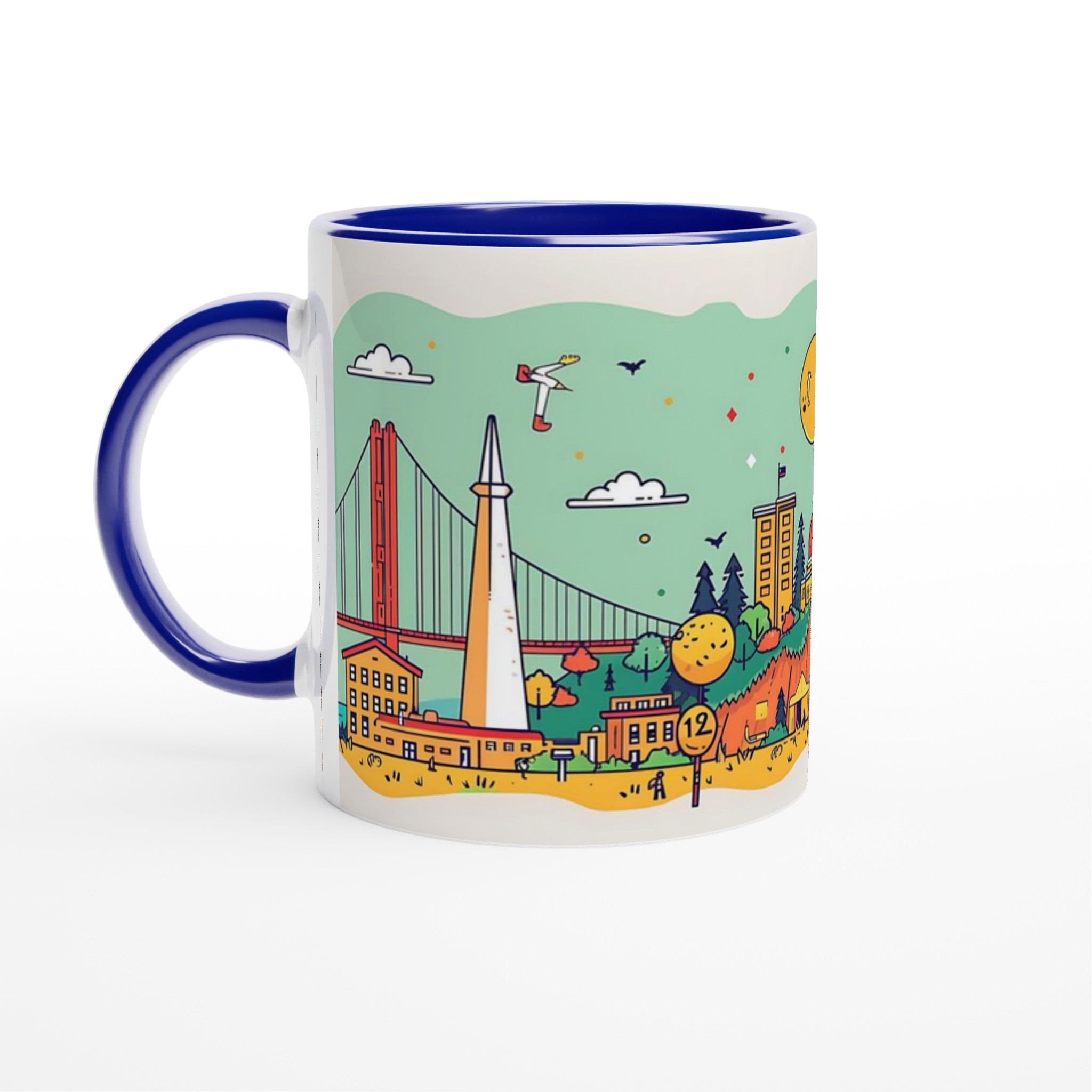 San Francisco Skyline Mugg – Charmig & Färgstark Keramikmugg, Välj din favoritfärg! 4 32c0eb16-f124-4b26-892c-2896a3cc3043