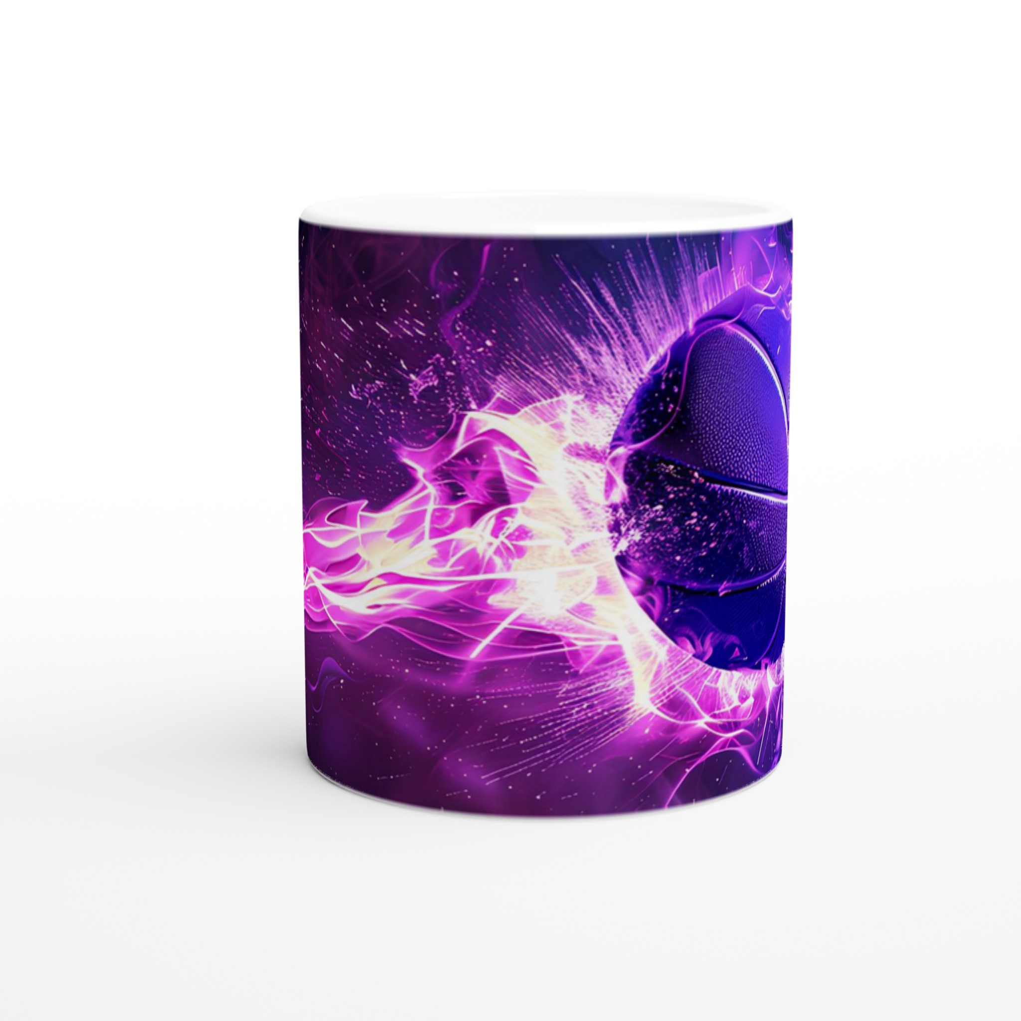 Kosmisk Basketmugg – 11oz Keramikmugg med Elektrifierande Lila Design – Välj din Favoritfärg! 8 32febecb-ce4d-4bad-9de5-af942a0483fd