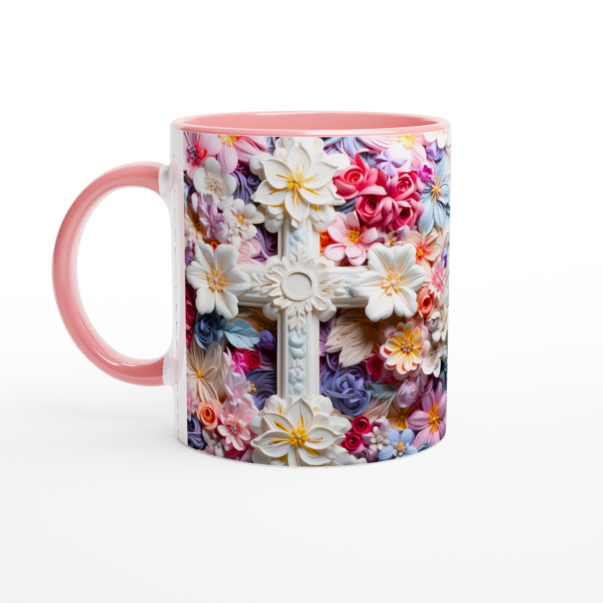 Pastellblommig Keramisk Mugg – Konstnärlig Design i Våriga Nyanser, Välj Din Färg! 6 3320783c-cc22-43b8-94f7-cc0d2fb8f652